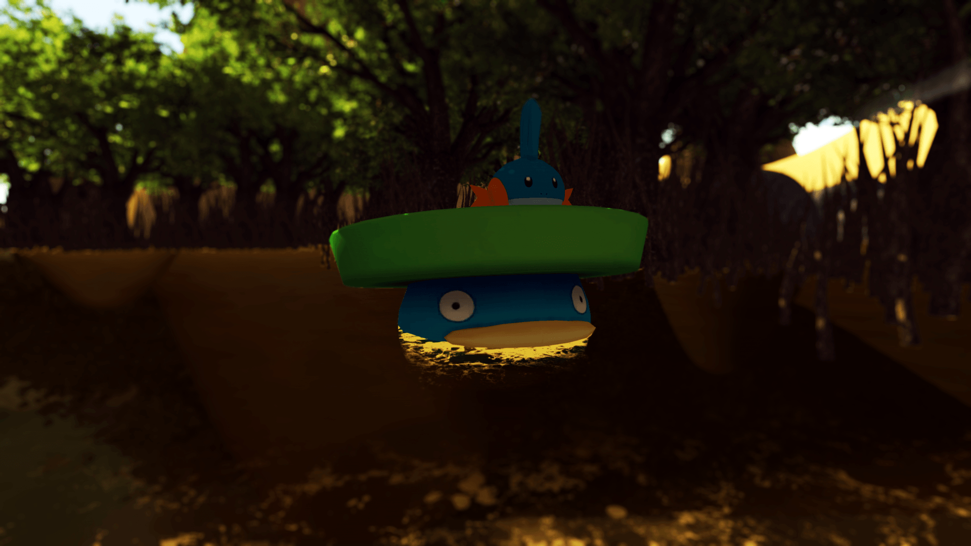 1920x1080 Mudkip and Lotad in the Sandbox 1, Desktop