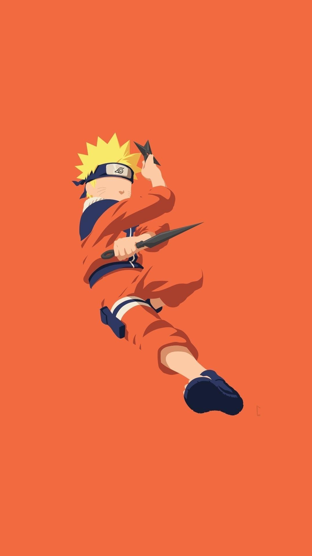 1080x1920 Minimal, Naruto Uzumaki, art,  wallpaper, Phone