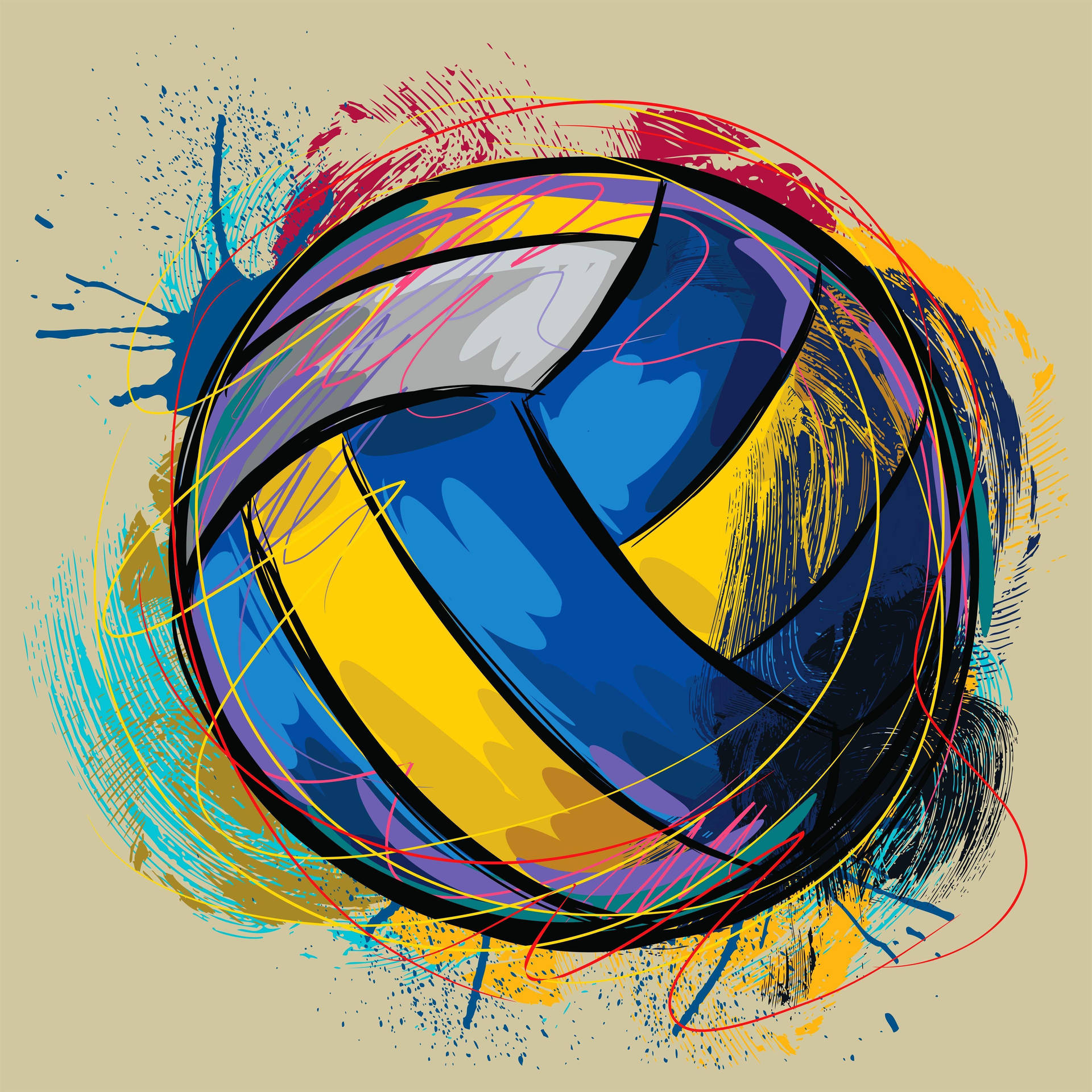 1920x1920 Download Volleyball Wallpaper for FREE, Phone