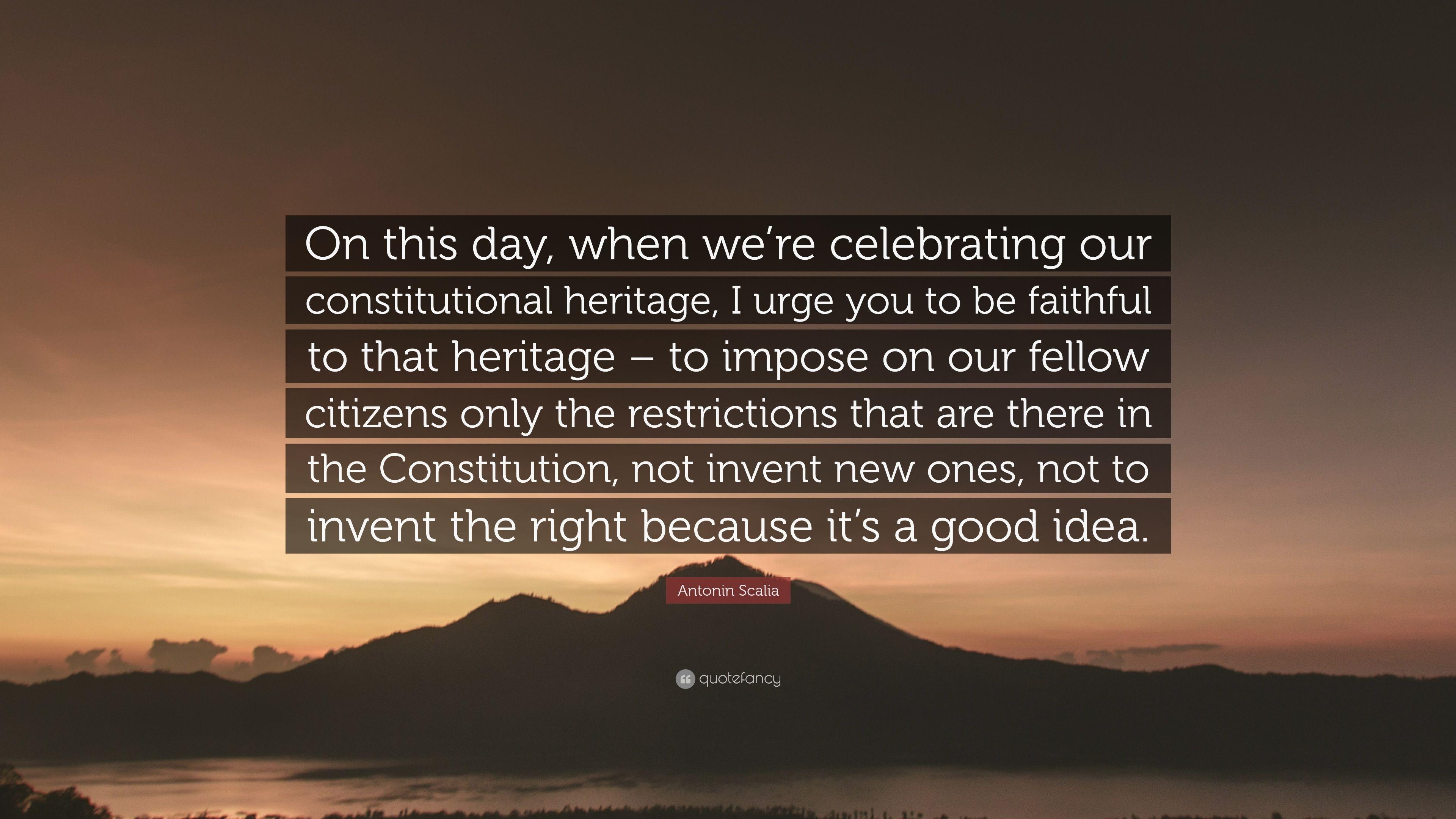 3840x2160 Antonin Scalia Quote: “On this day, when we're celebrating our, Desktop