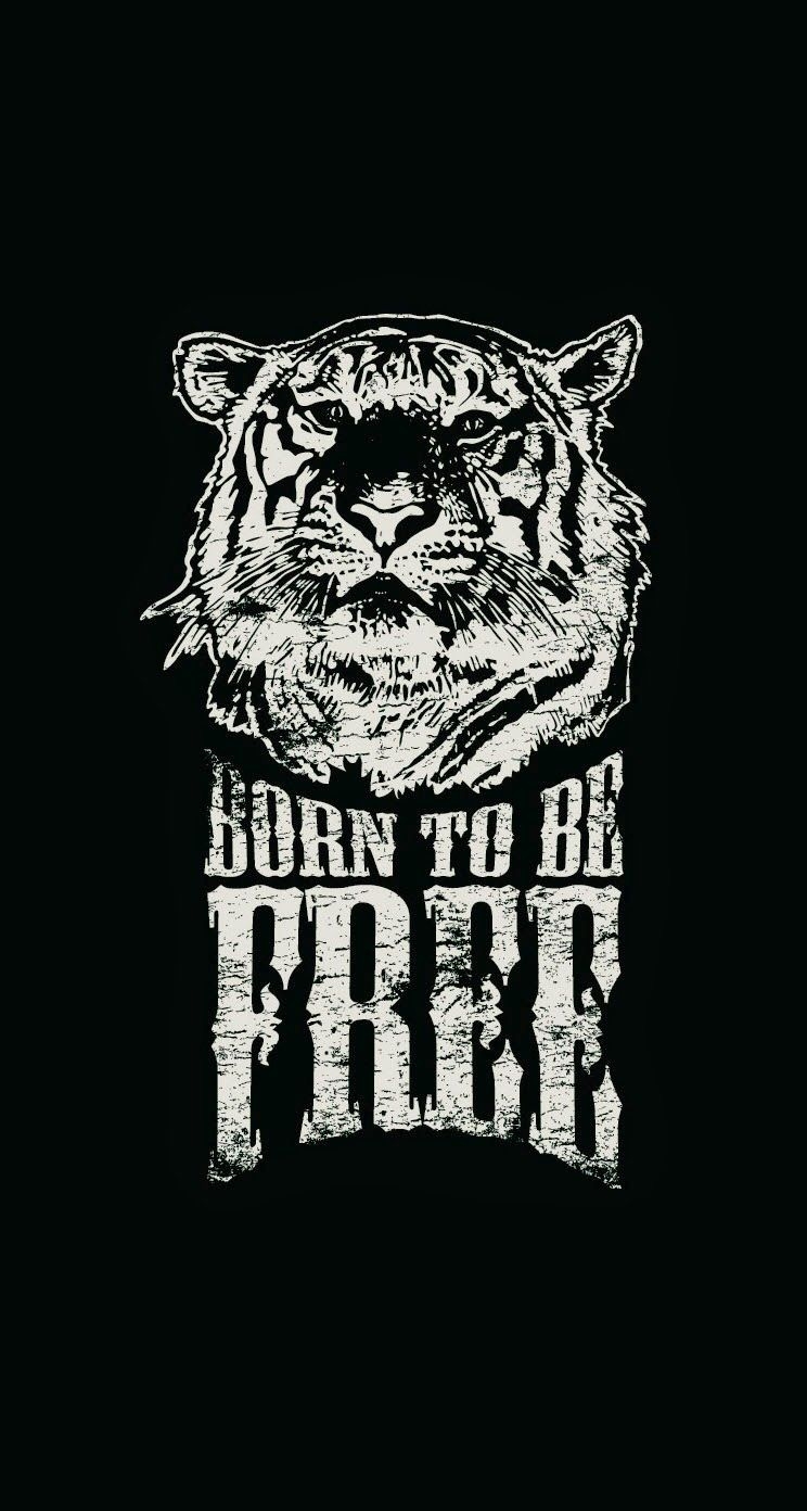 750x1400 Born To Be Free Tiger Illustration iPhone 6 Plus HD Wallpaper HD, Phone