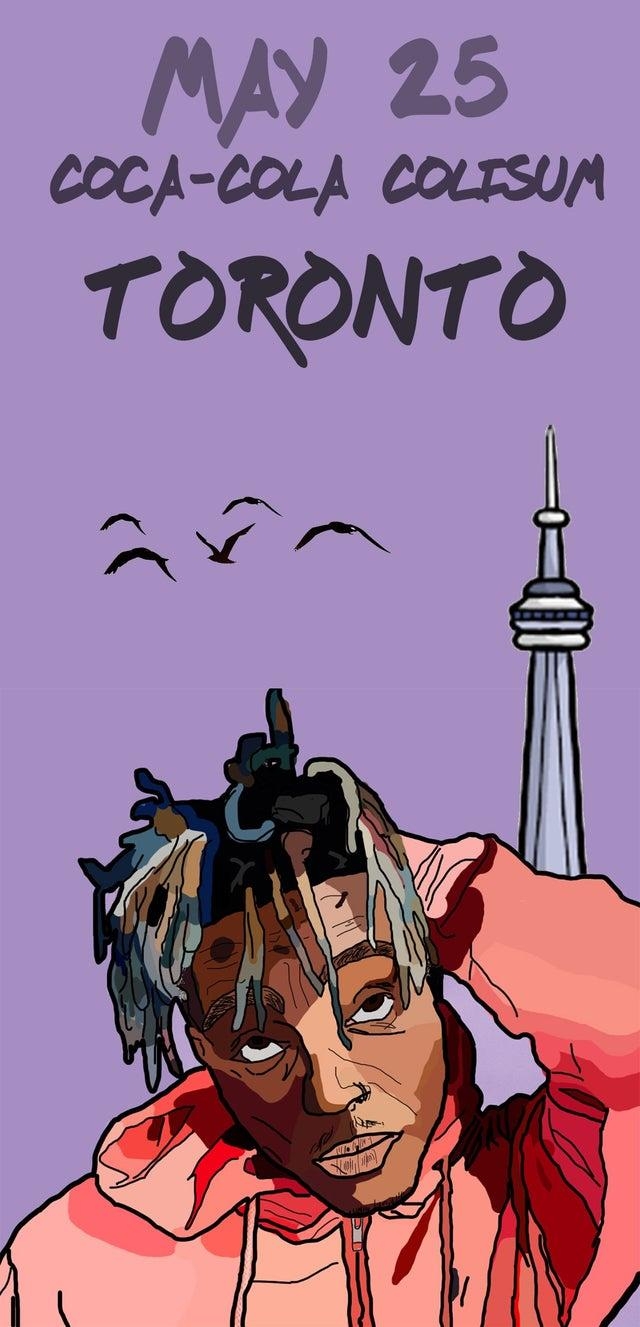 640x1330 Phone Wallpaper I Made for the May 25 Juice Wrld Concert, Phone