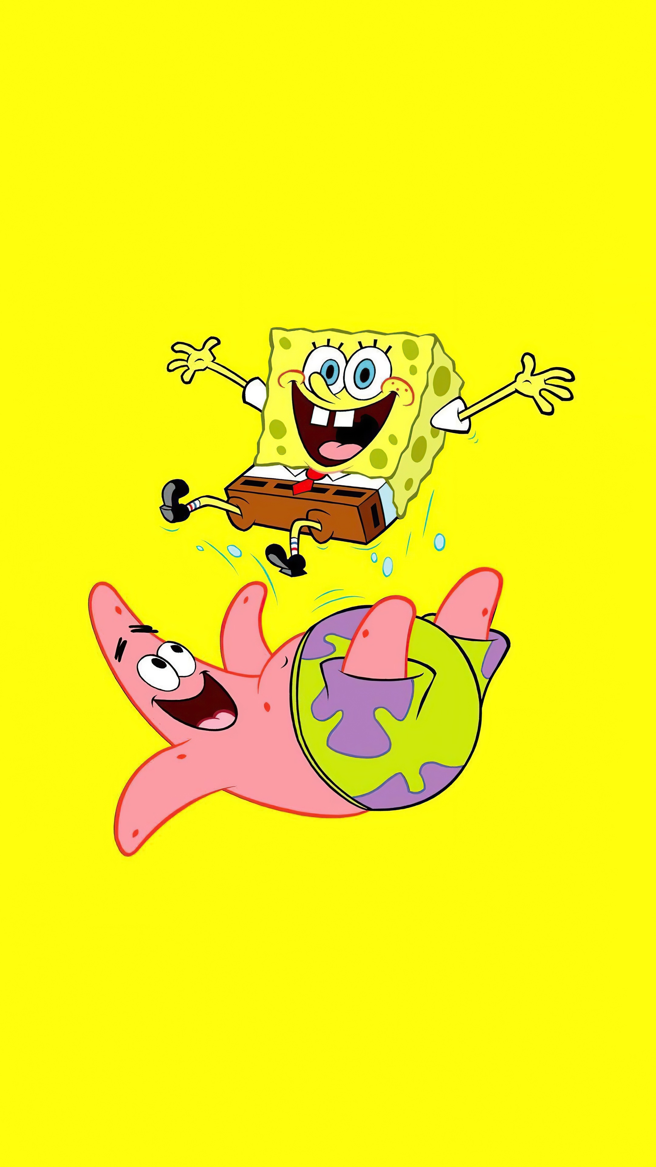 2160x3840 spongebob, patrick star, cartoons, minimalism, minimalist Gallery HD Wallpaper, Phone