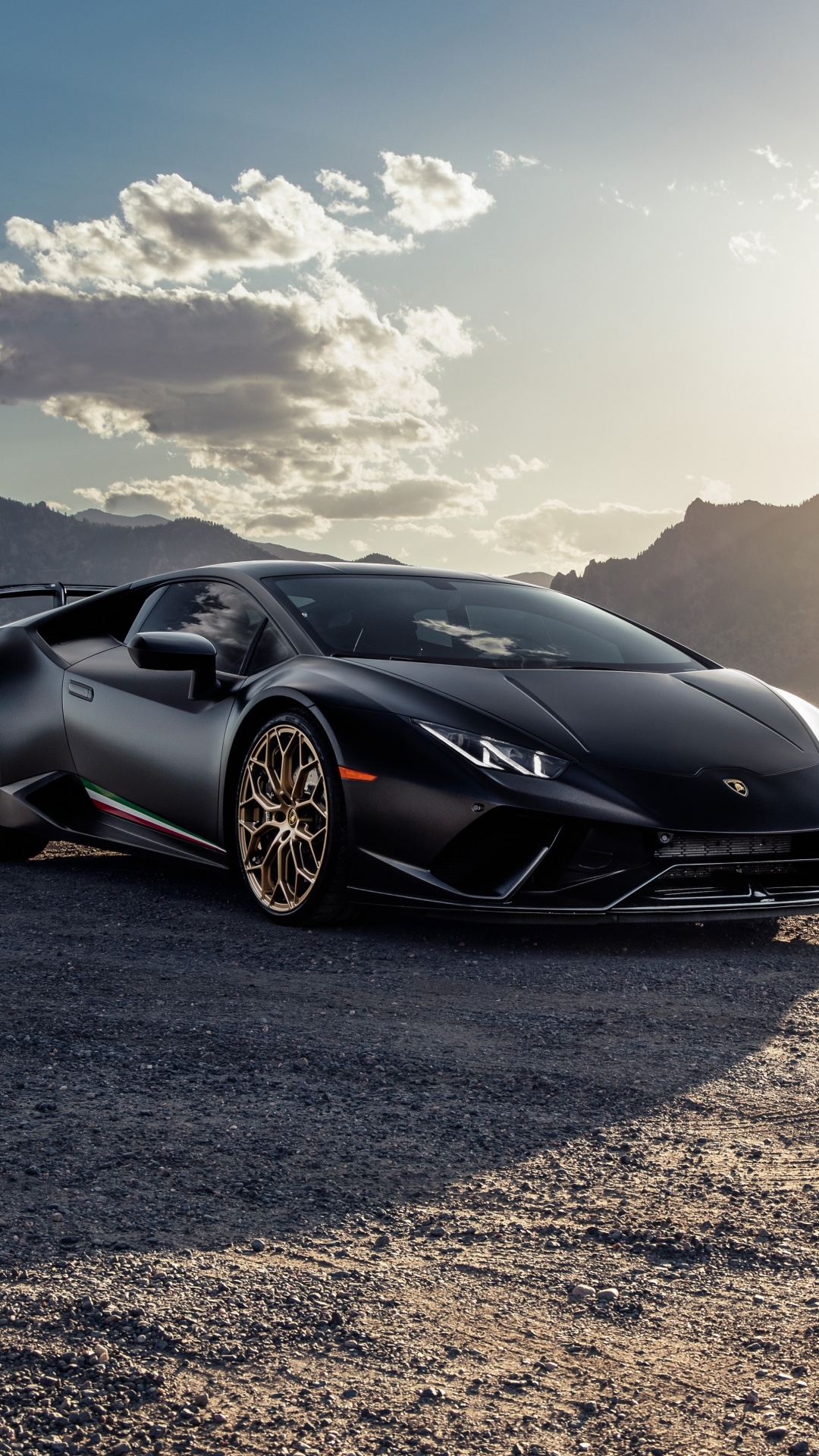 1080x1920 Lamborghini Huracan Performante Wallpaper 4K, Black cars, 5K, Phone