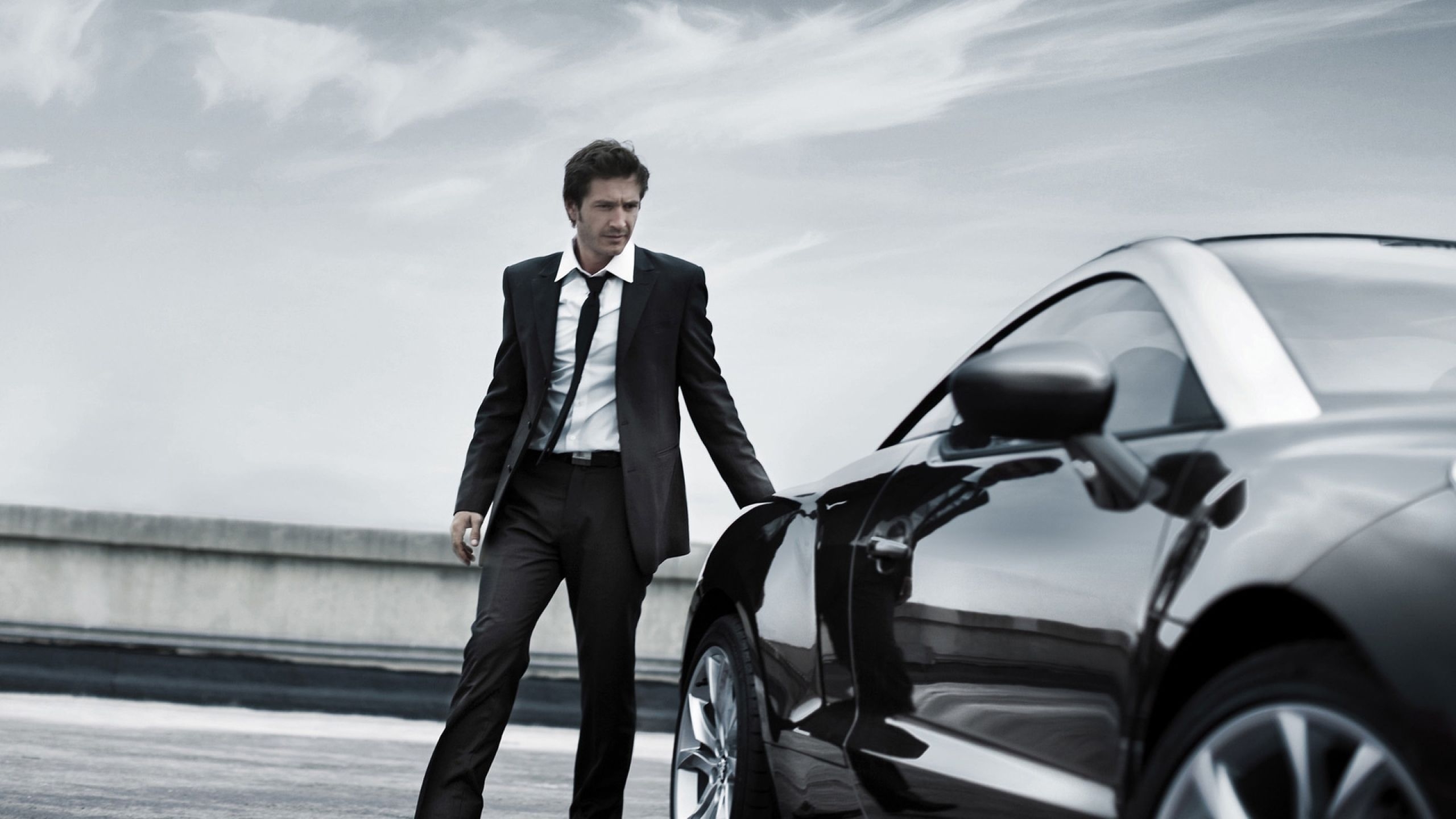 2560x1440 man, tuxedo, car 1440P Resolution Wallpaper, HD Man 4K, Desktop