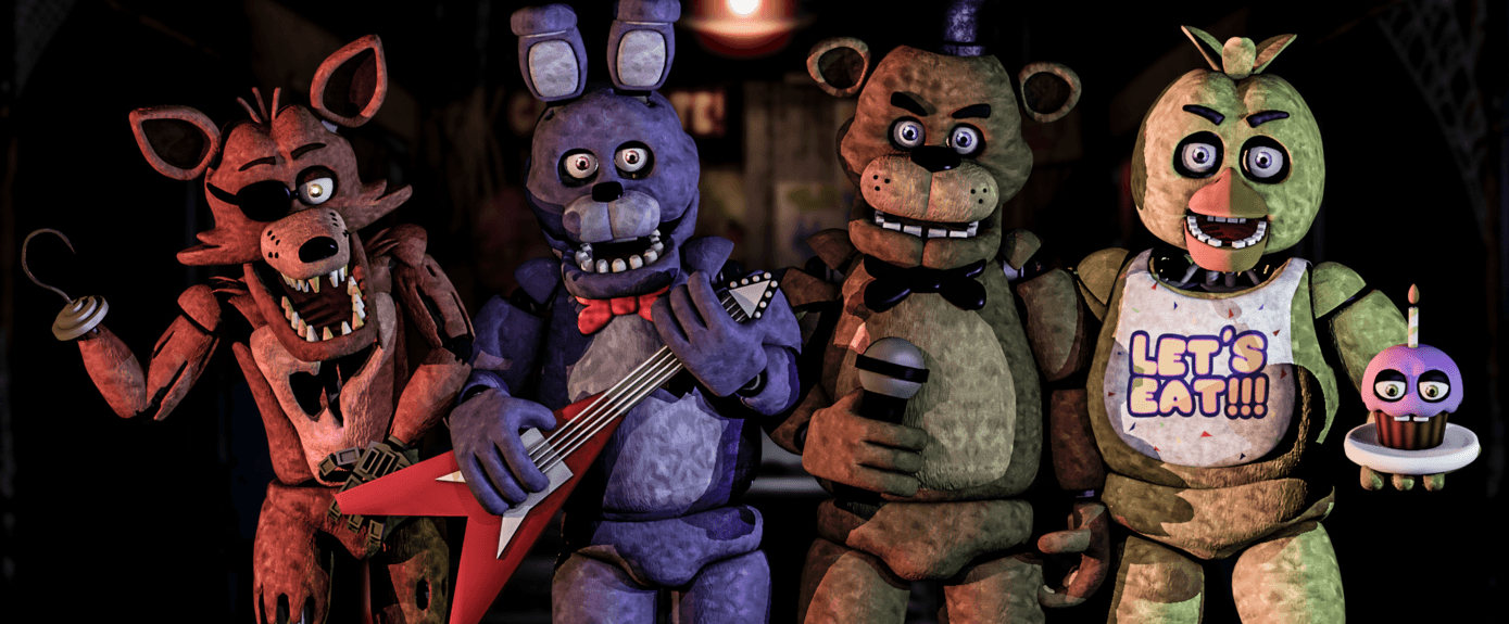 1390x580 Fnaf 1 Wallpaper HD Wallpaper & Background, Dual Screen