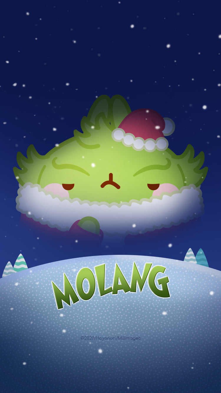 750x1340 Molang Parody Wallpaper: Discover The Grinch Wallpaper of Molang, Phone