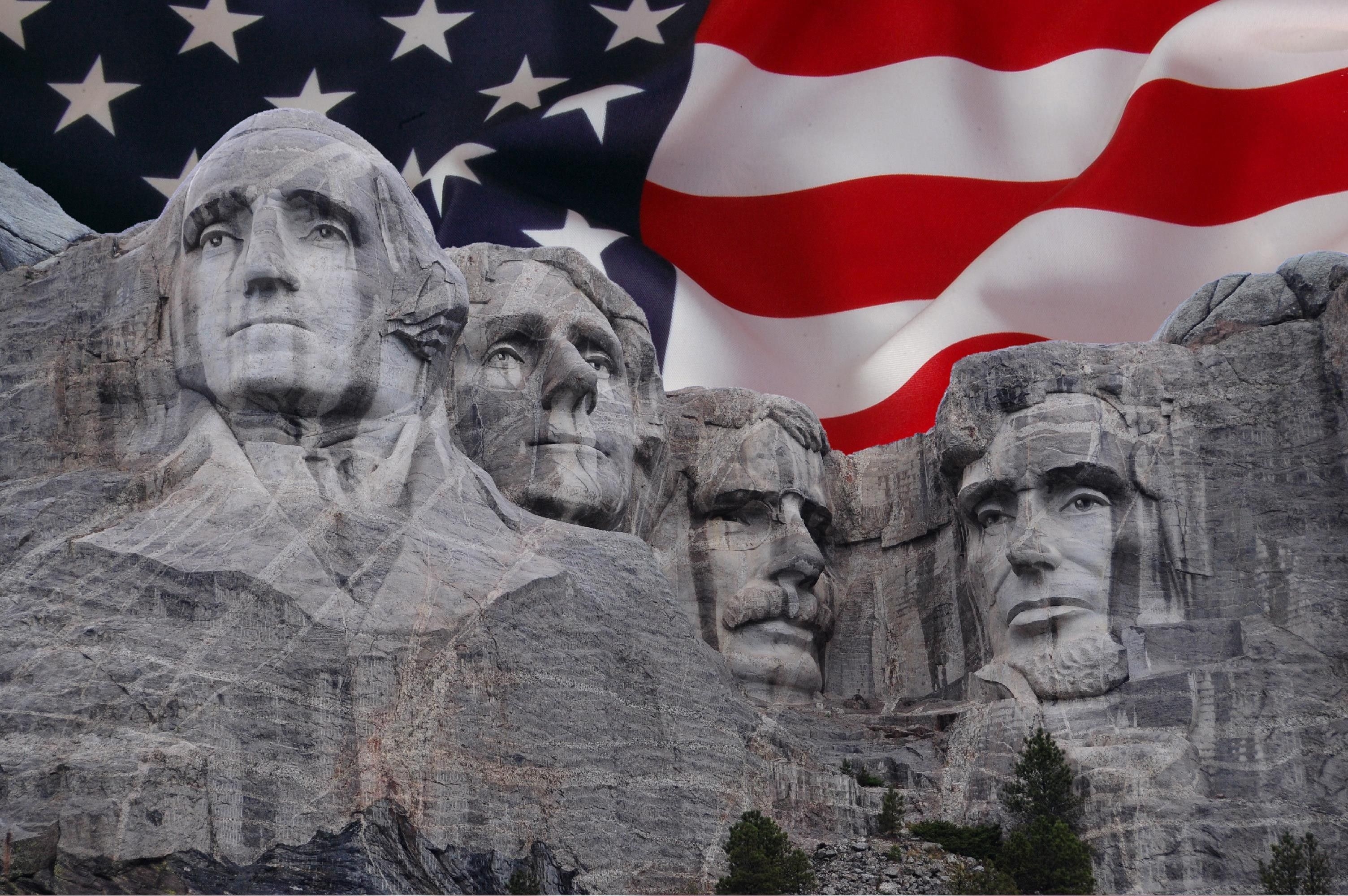 3010x2000 Monuments: Mount Rushmore Mt South Monument Usa Dakota Flag, Desktop