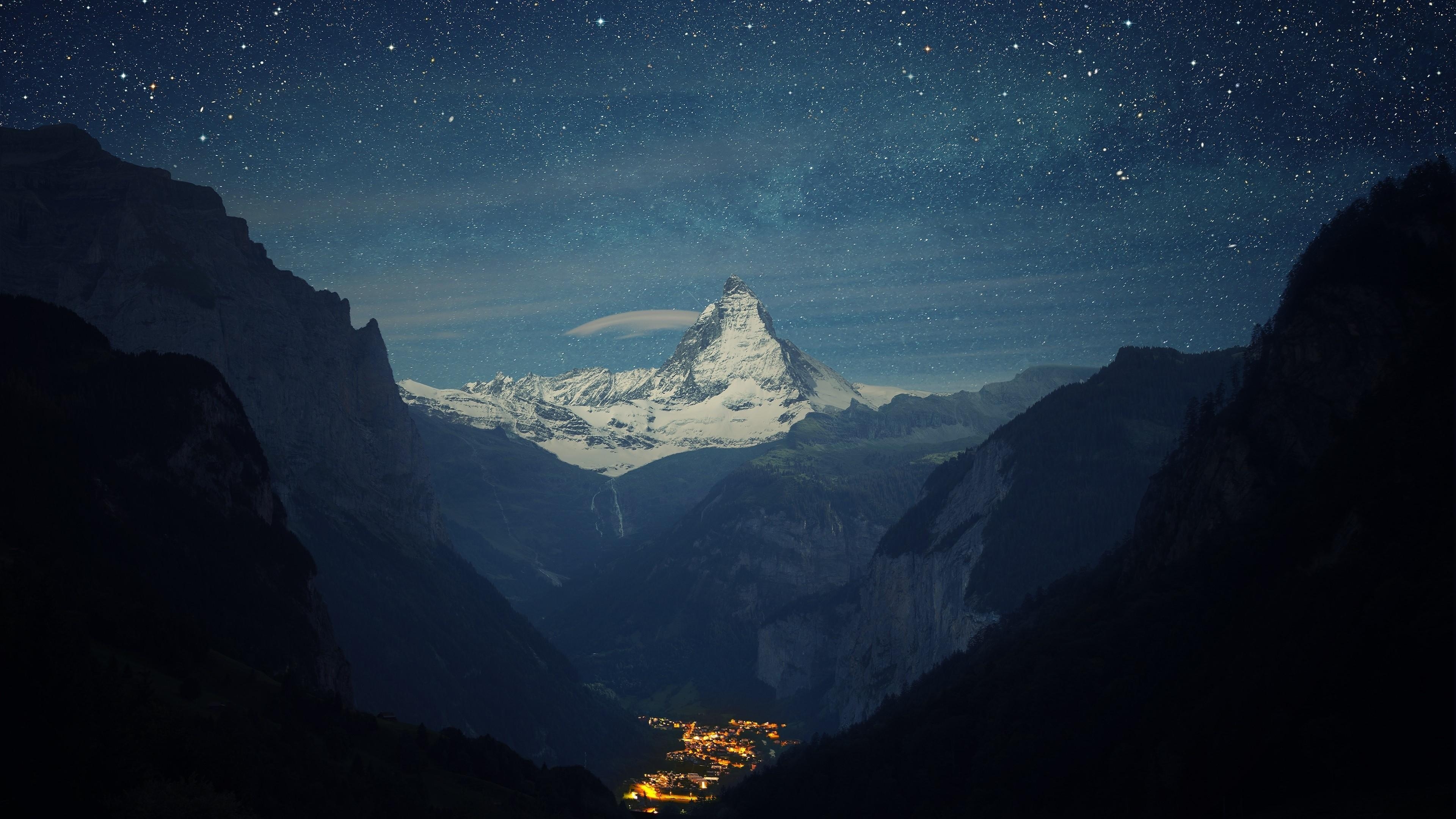 3840x2160 Matterhorn Over Zermatt 4K UltraHD Wallpaper. Wallpaper Studio 10, Desktop