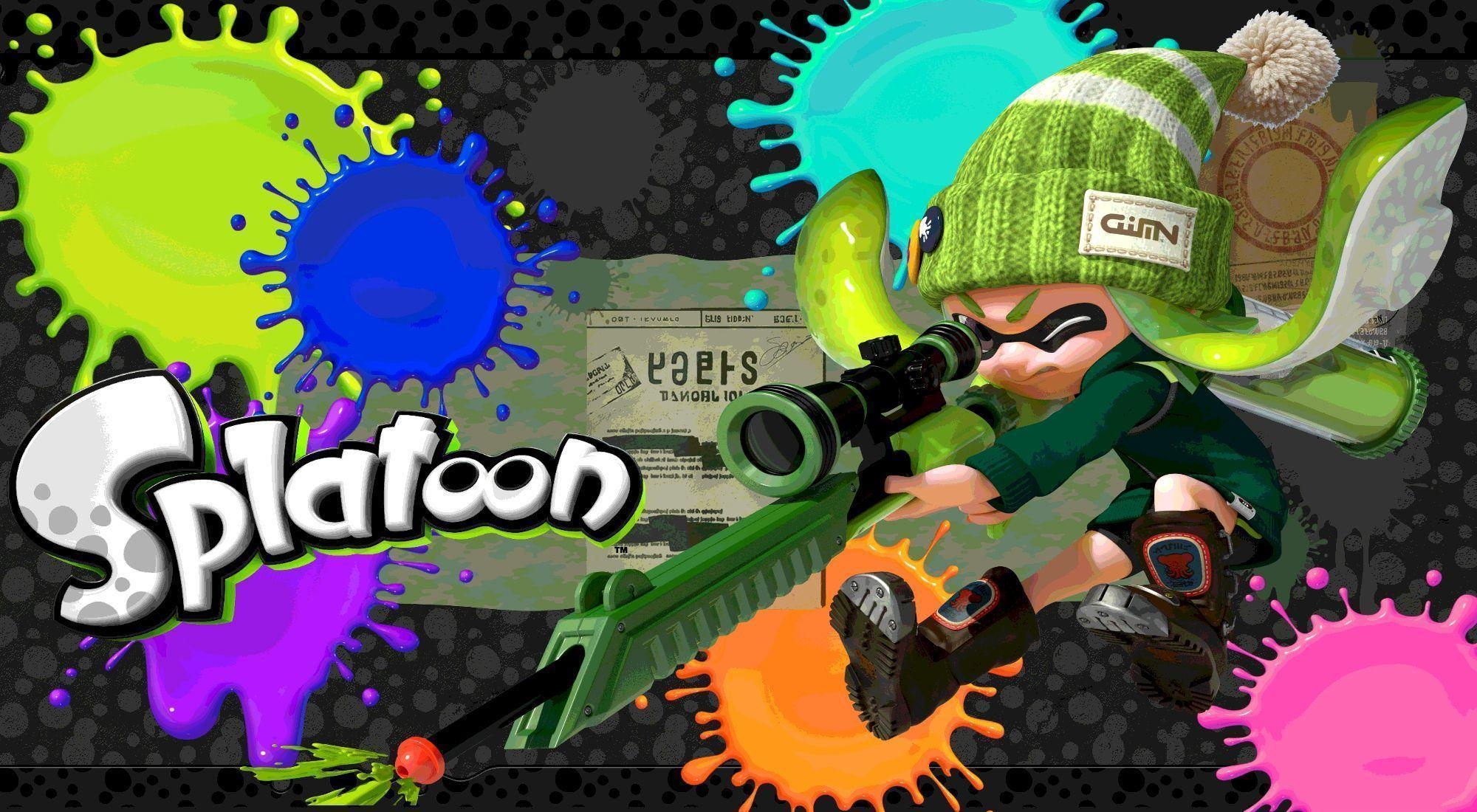 2000x1100 Inkling Splatoon Squid Wallpaper, Desktop