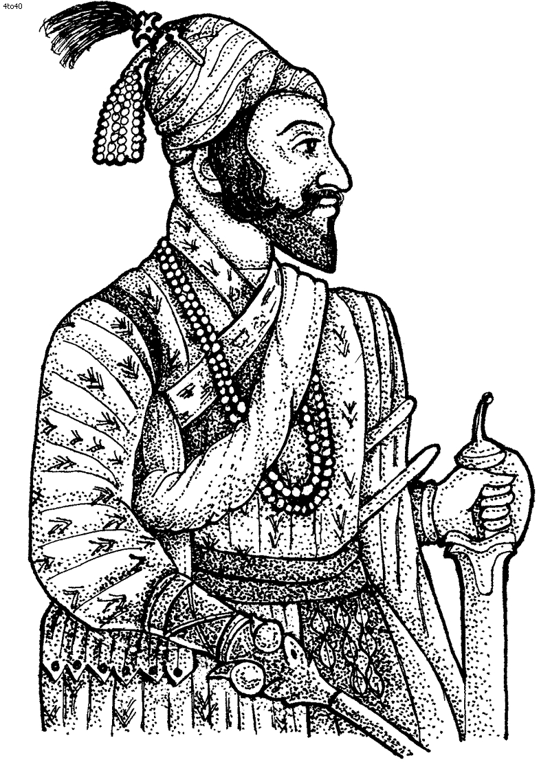 800x1130 pencil sketch shivaji maharaj drawing, Phone