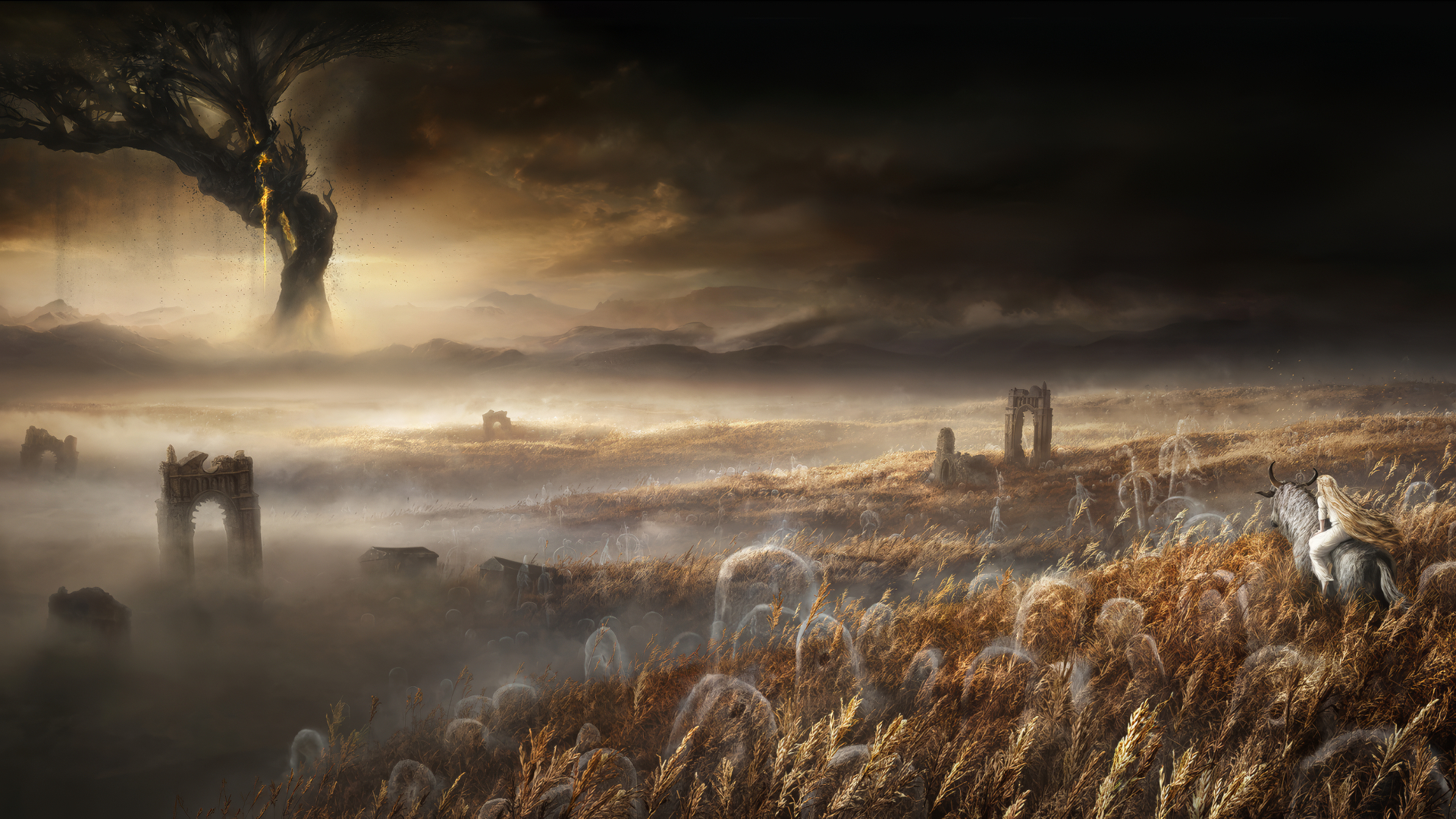 1920x1080 Elden Ring Mystic Landscape HD Wallpaper, Desktop