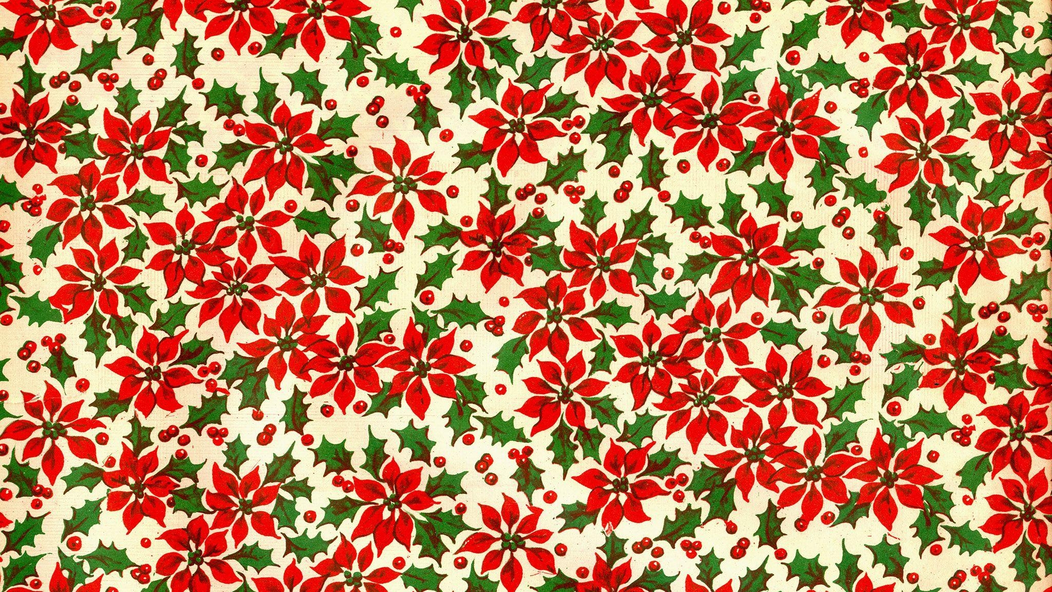 2050x1160 Christmas Poinsettia Background for Desktop, Desktop