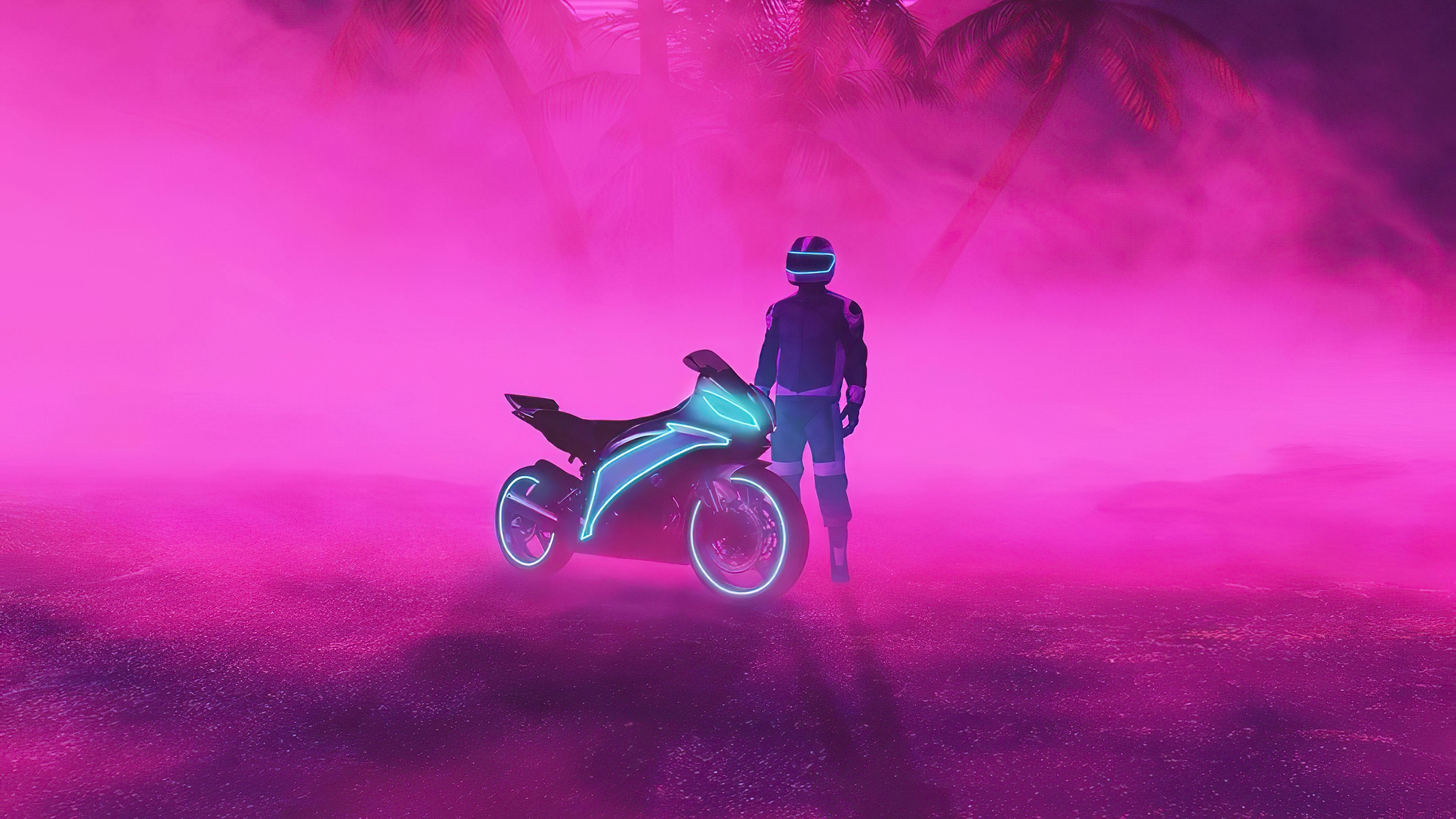 3840x2160 Neon Biker Boy 4k 1680x1050 Resolution HD 4k Wallpaper, Image, Background, Photo and Picture, Desktop