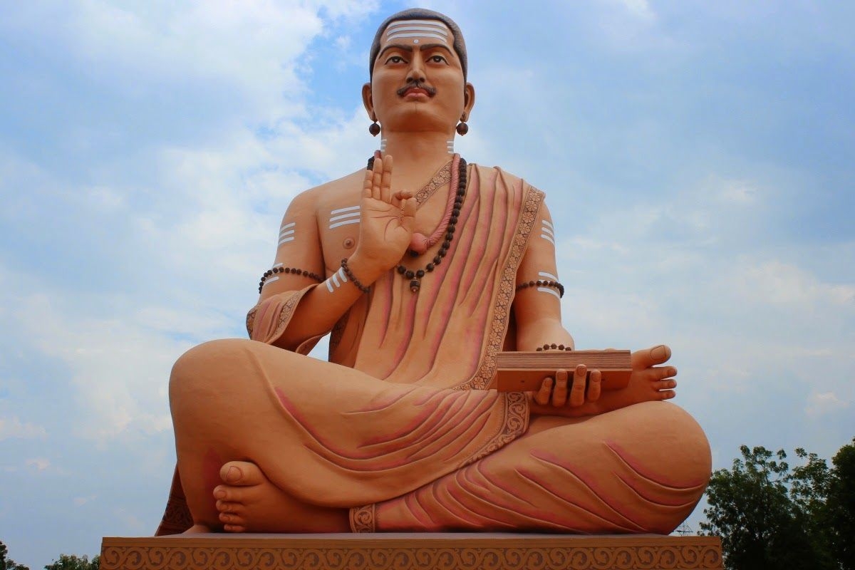 1200x800 Journeys across Karnataka: 108 feet statue of Basaveshwara, Basava Kalyana. Statue, Life size statues, Pink background image, Desktop