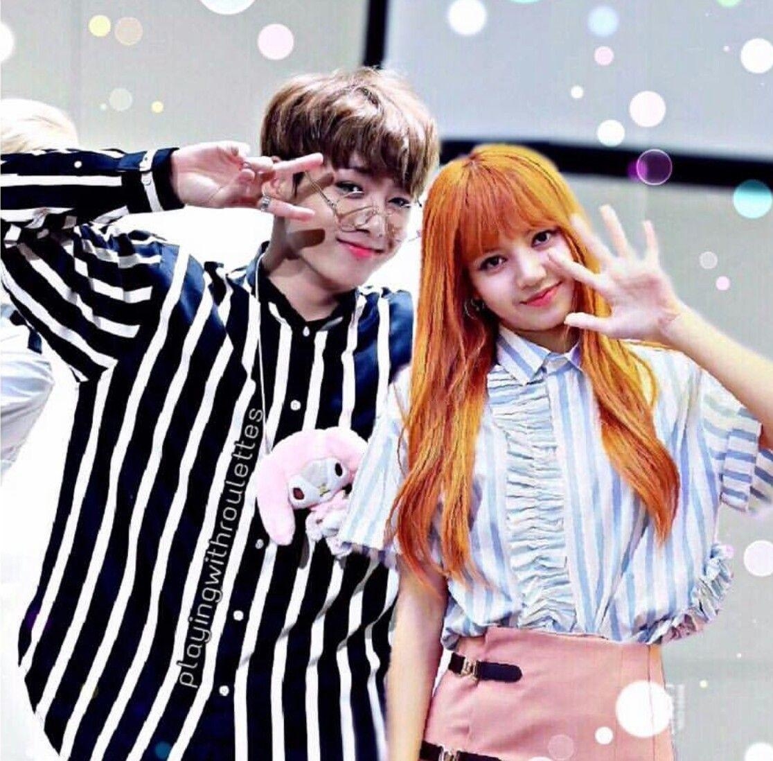 1120x1100 LISKOOK Lisa and jungkook BTS couple. Kpop. Blackpink, Desktop