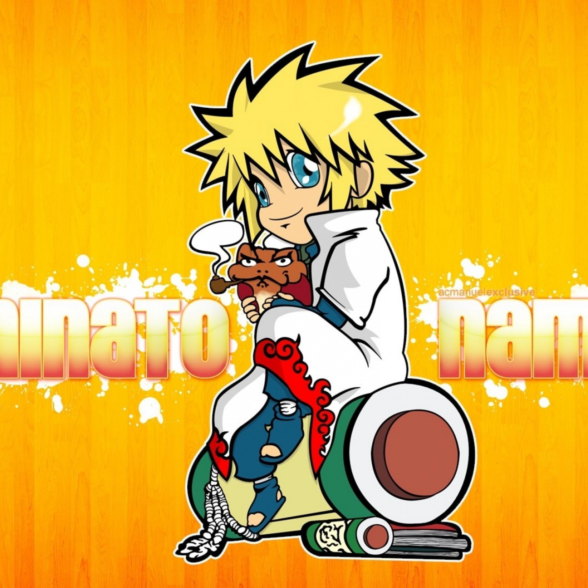 2050x2050 Download Chibi Naruto Shippuden Yondaime Minato Namikaze Wallpaper, Phone