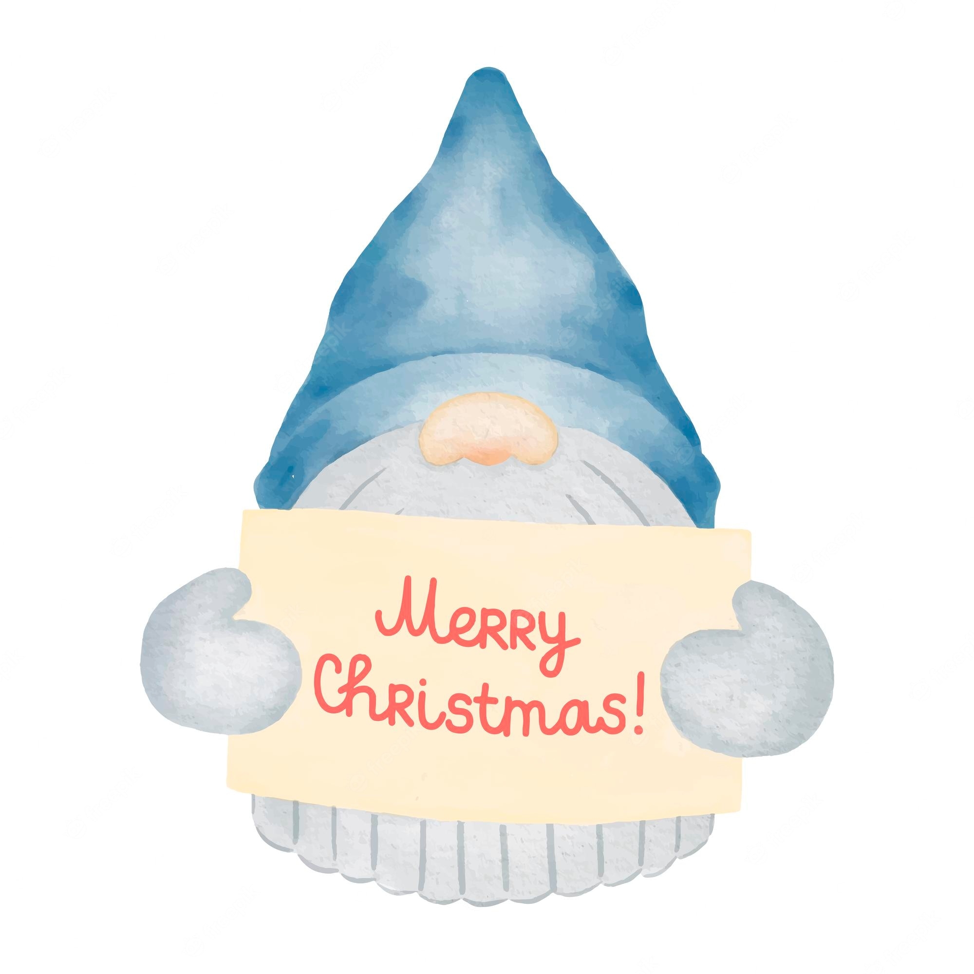 2000x2000 Premium Vector. Gnome with merry christmas card watercolor illustration winter background christmas gnome clipart, Phone