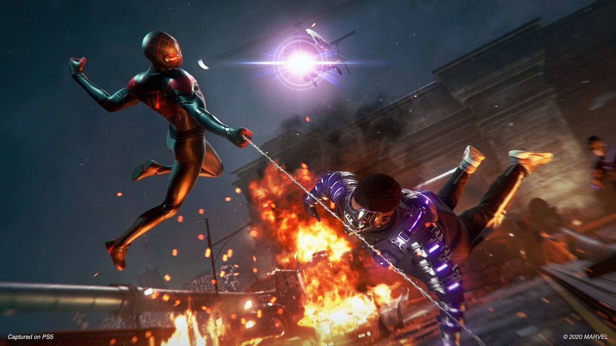 2050x1160 Sony shows off 'Miles Morales' mayhem, announces PS4 release, Desktop