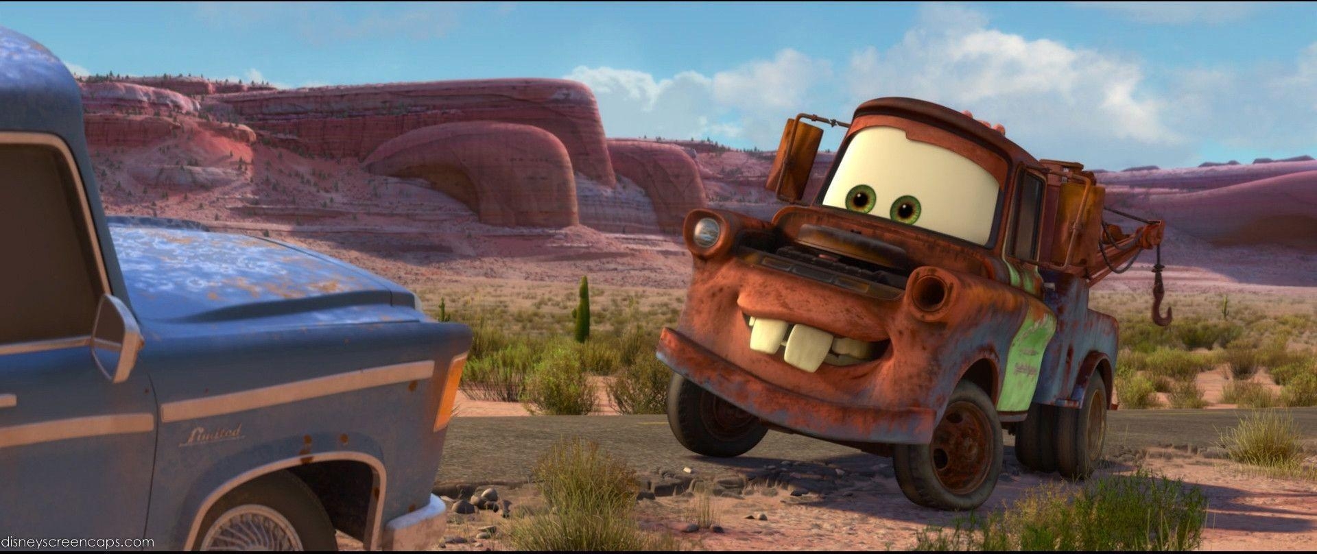 1920x810 Cars 2 Tow Mater, Dual Screen