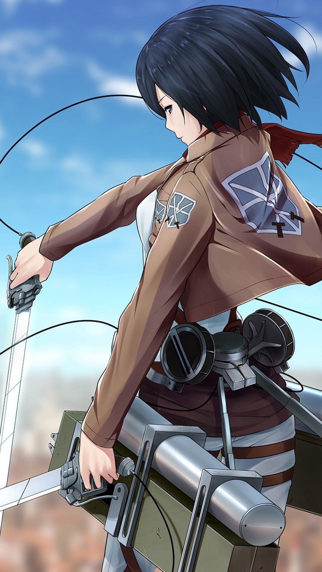 1080x1920 Download  Attack On Titan, Mikasa Ackerman, Shingeki No, Phone