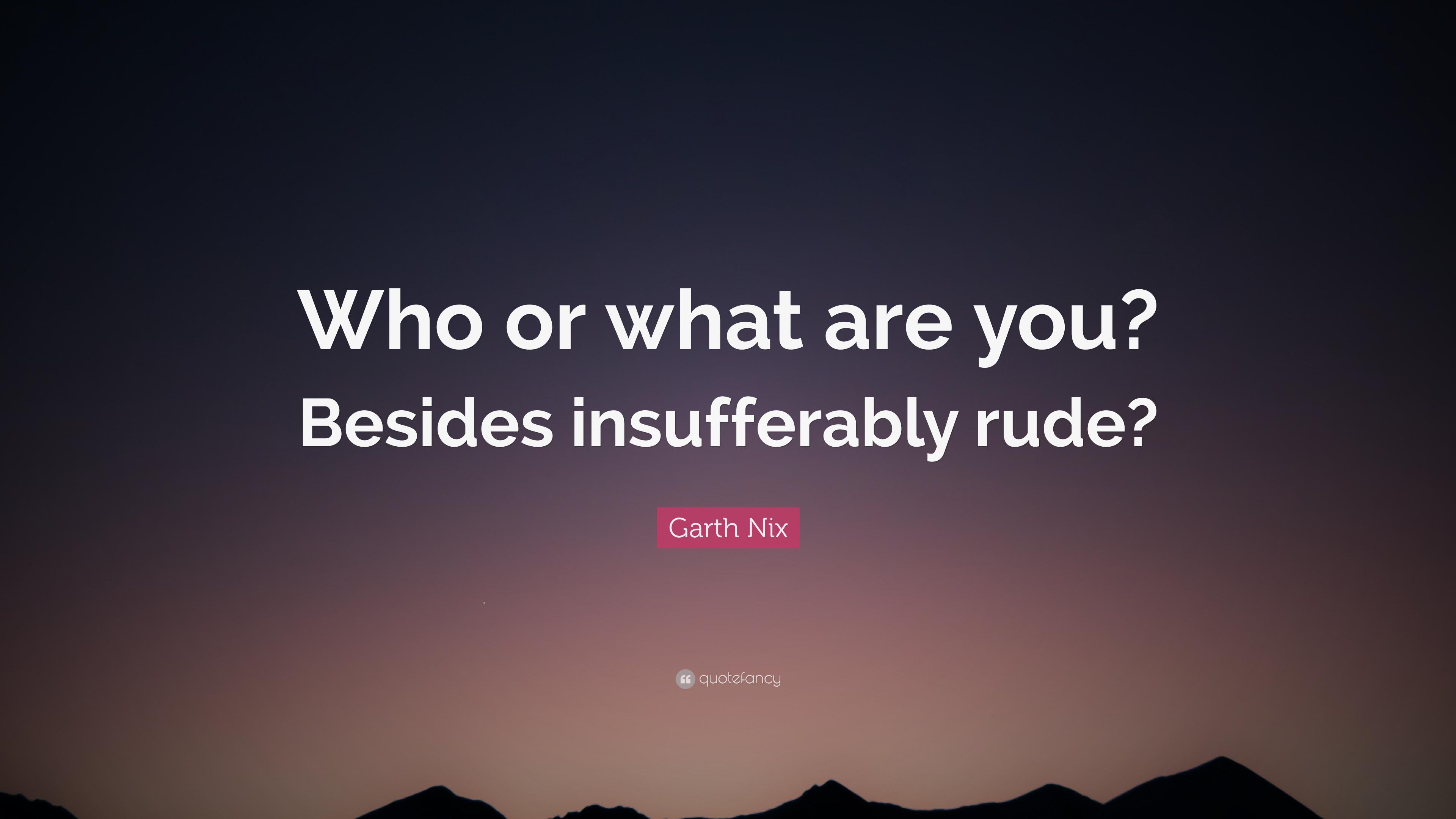 3840x2160 Garth Nix Quote: “Who or what are you? Besides insufferably, Desktop