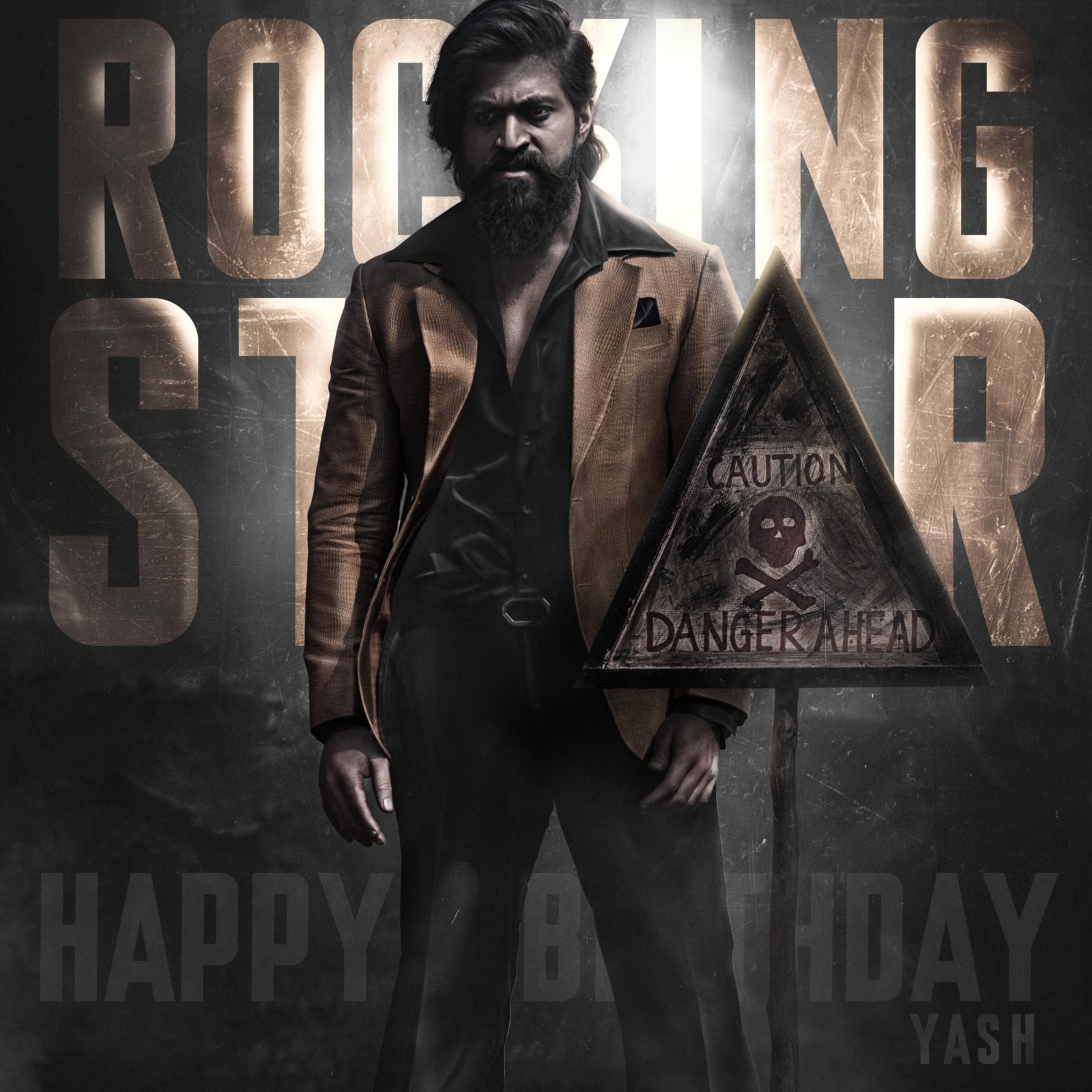 1600x1600 Yash Is 'Dangerously' Intense in KGF Chapter 2 New Poster; Prashanth Neel Confirms April 14 Release, Phone