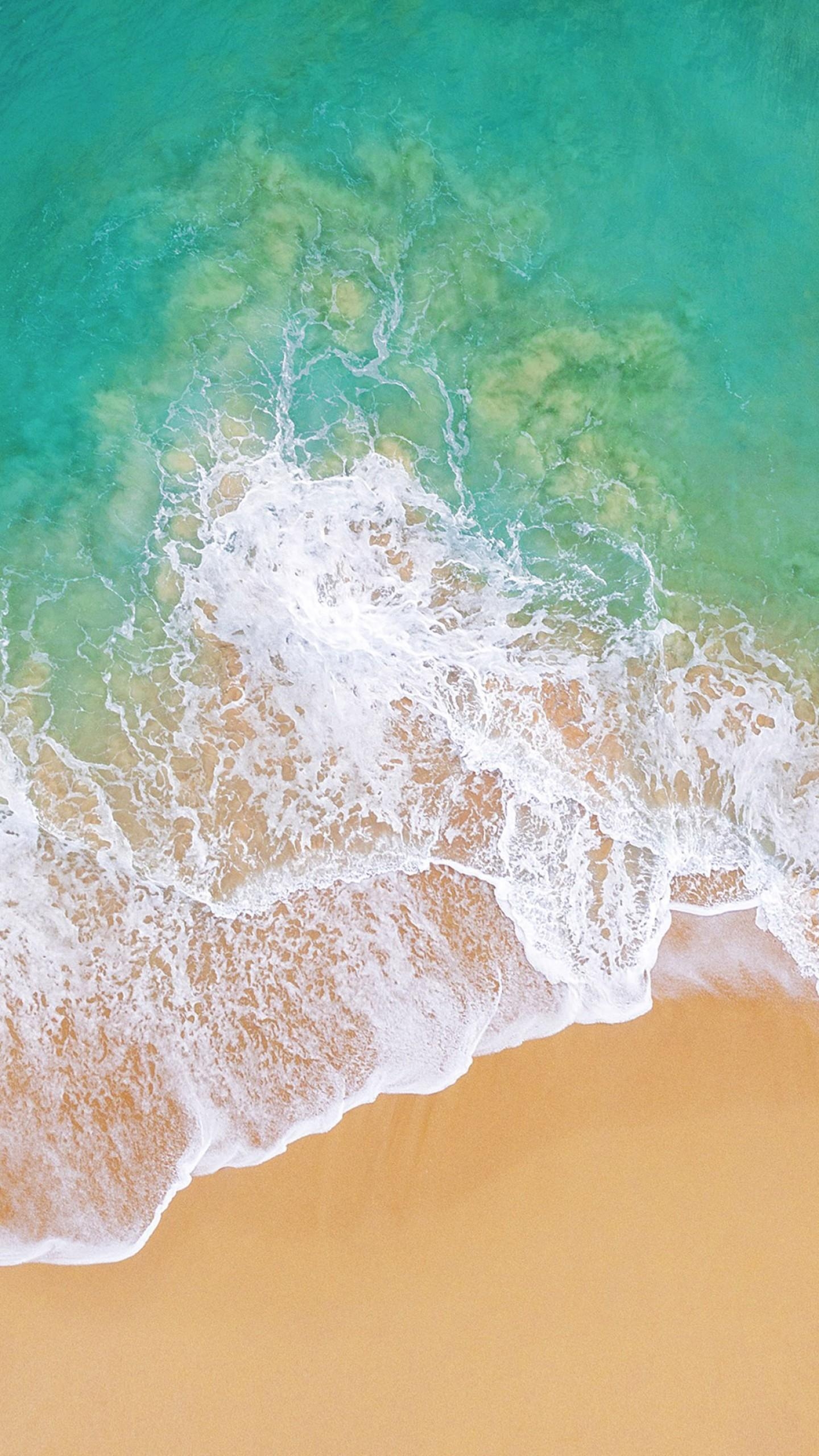 1440x2560 Wallpaper iOS 4k, 5k, beach, ocean, OS, Phone