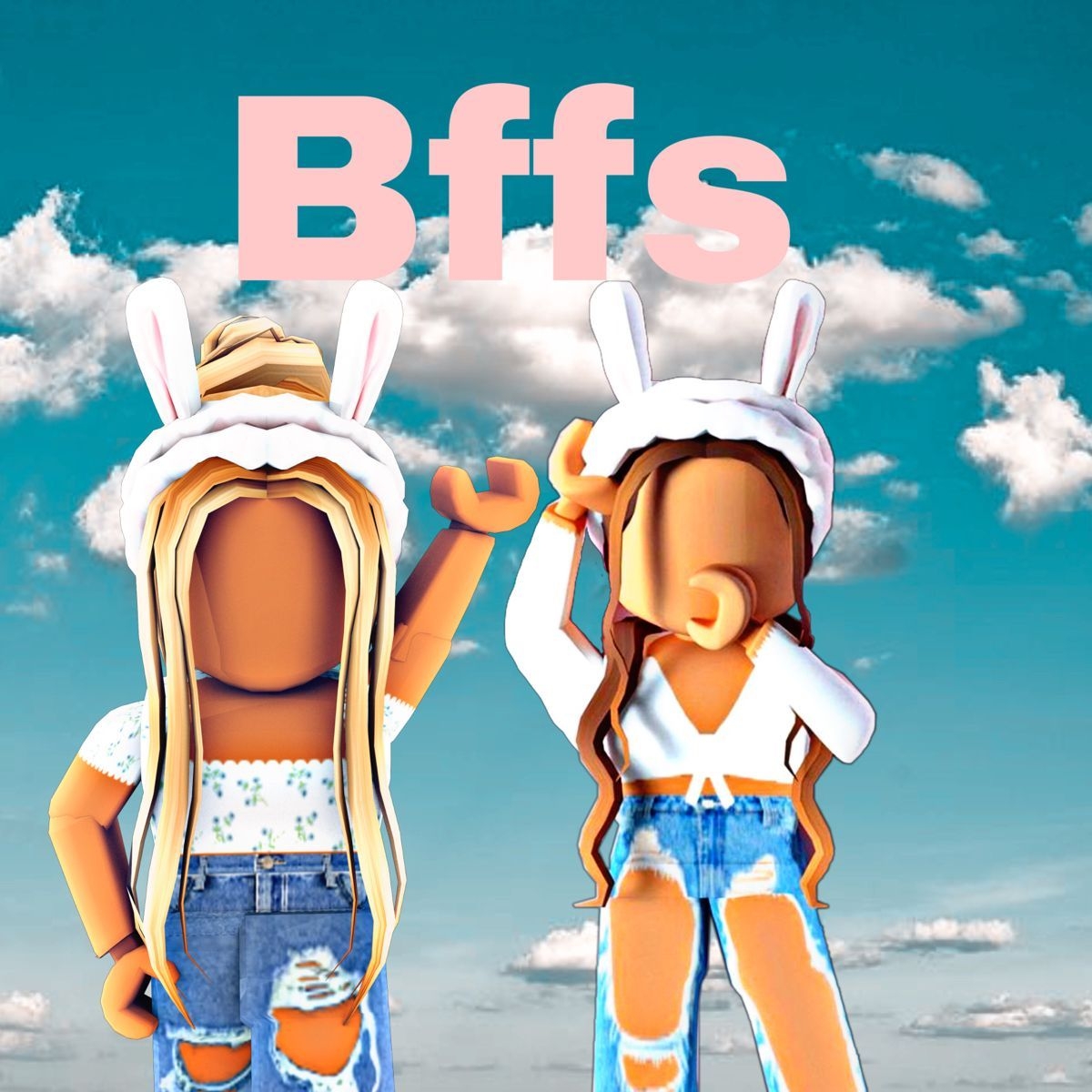 1200x1200 Roblox bff wallpaper. Acrylic nails coffin short, Roblox, Bff, Phone