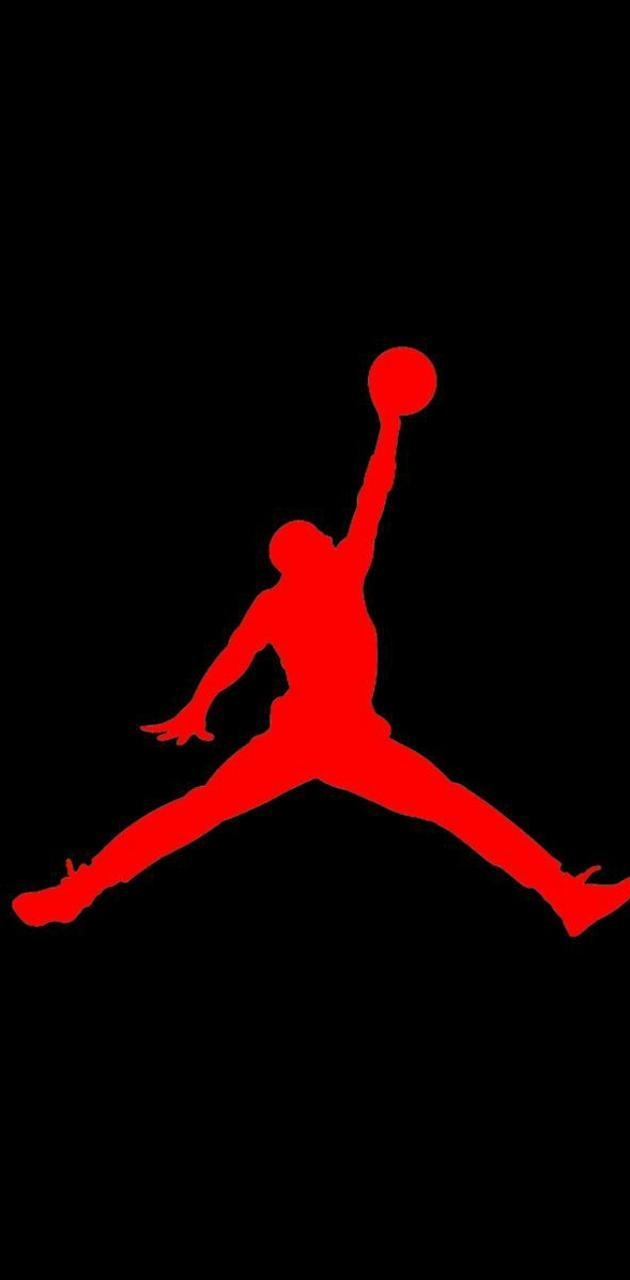 630x1280 Red Air Jordan wallpaper, Phone