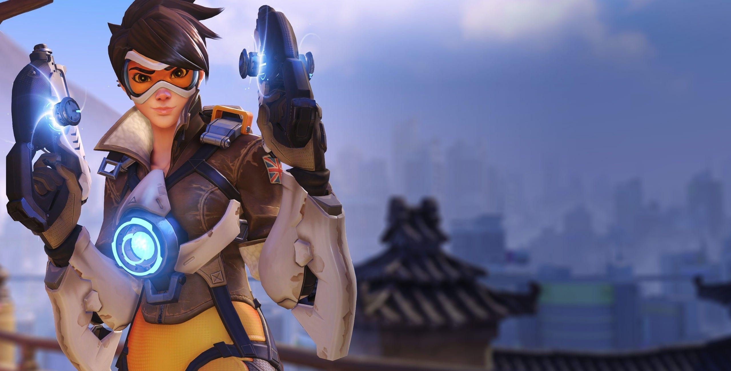 2560x1300 Overwatch, Video Games, Tracer Wallpaper HD / Desktop and Mobile, Desktop