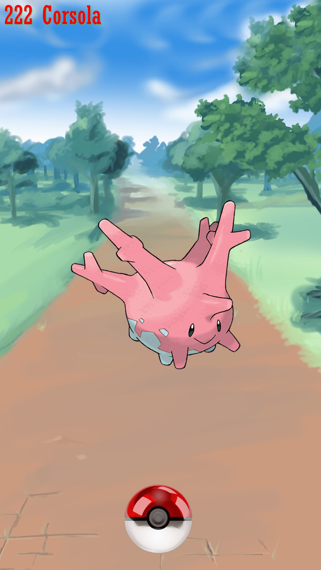 1250x2210 Street Pokeball Corsola, Phone