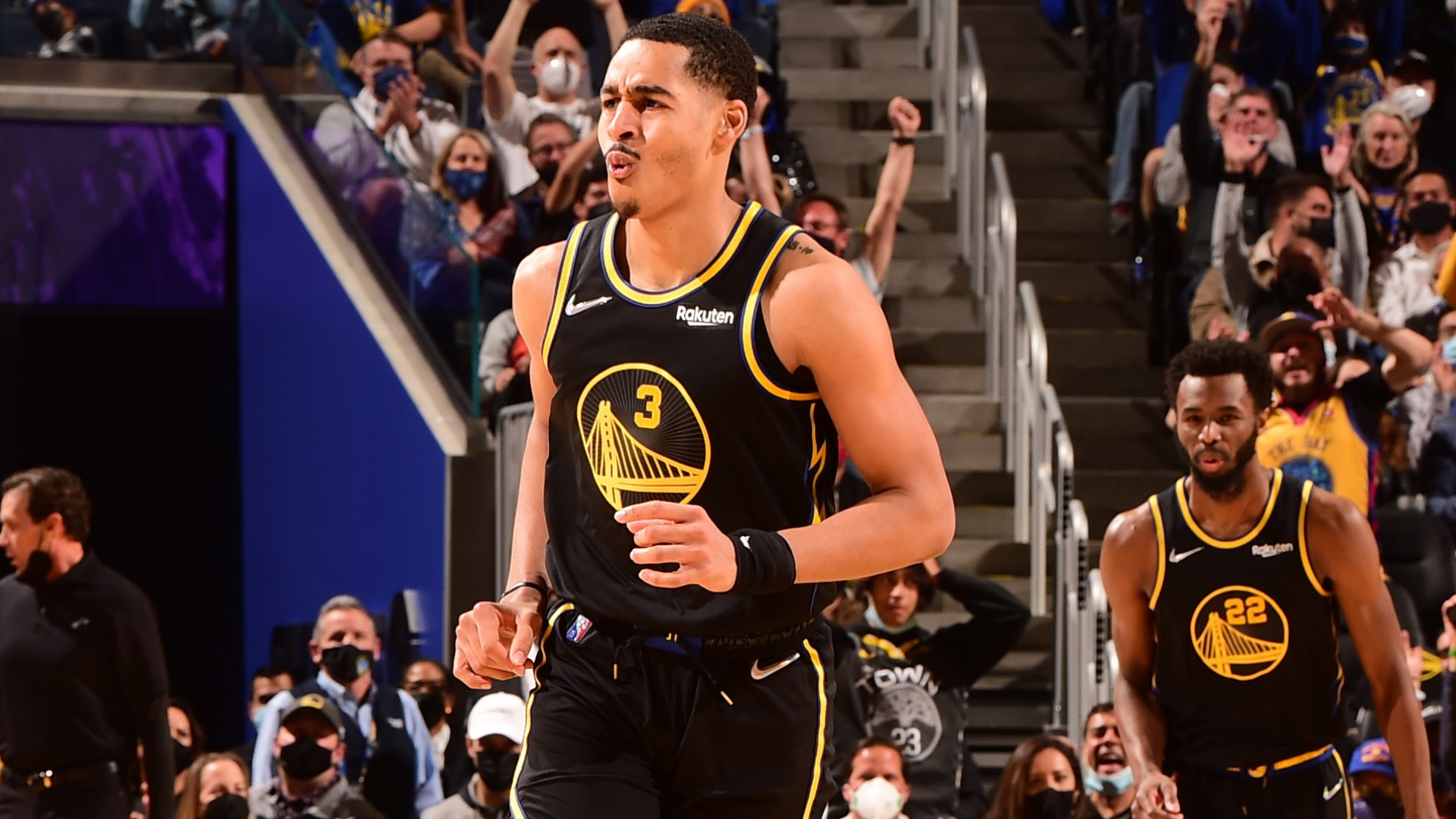 1920x1080 Jordan Poole Drops Jordan Clarkson With Slick Ankle Breaker, Scores 20 Points In Warriors Win Over Jazz, Desktop