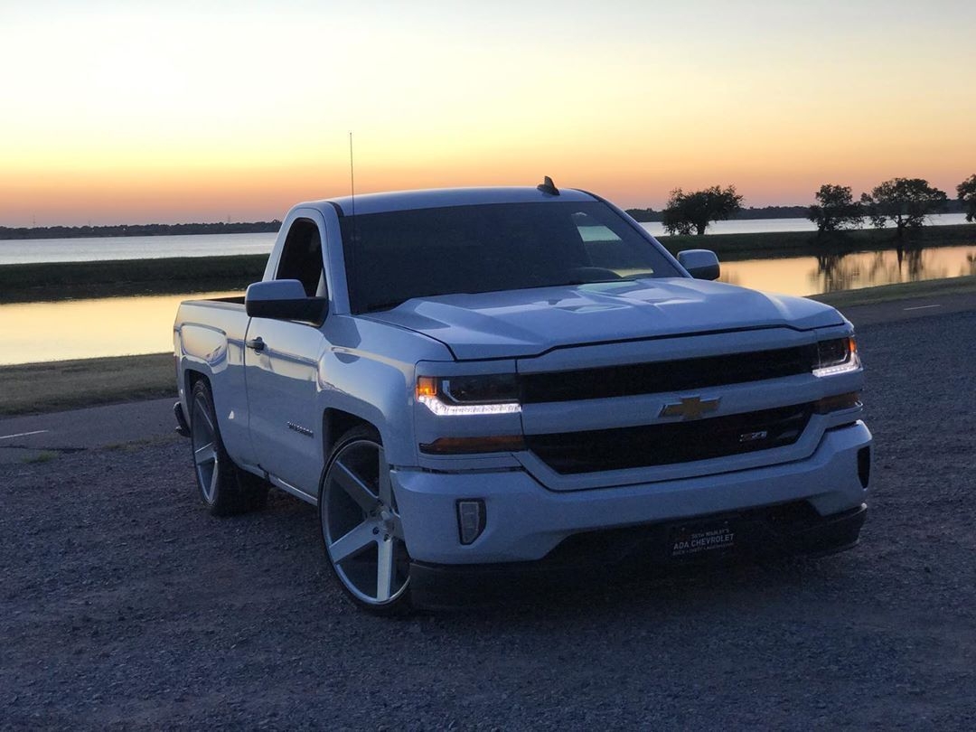 1080x810 something I took the other day #silverado #chevy #chevysilverado #z71 #dubs #dubballers #silveradona. Custom chevy trucks, Chevy pickup trucks, Single cab trucks, Desktop