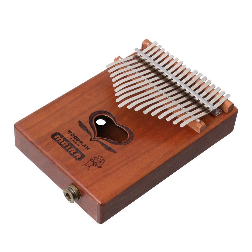 1000x1000 Keys C Tone Kalimba MBIRA Thumb Piano Build In Pickup W/ End Pin, Phone