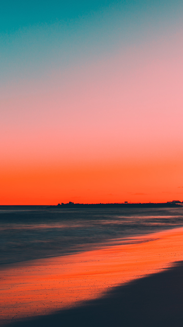 750x1340 iPhone 6 wallpaper. sunset beach fall night sea nature, Phone