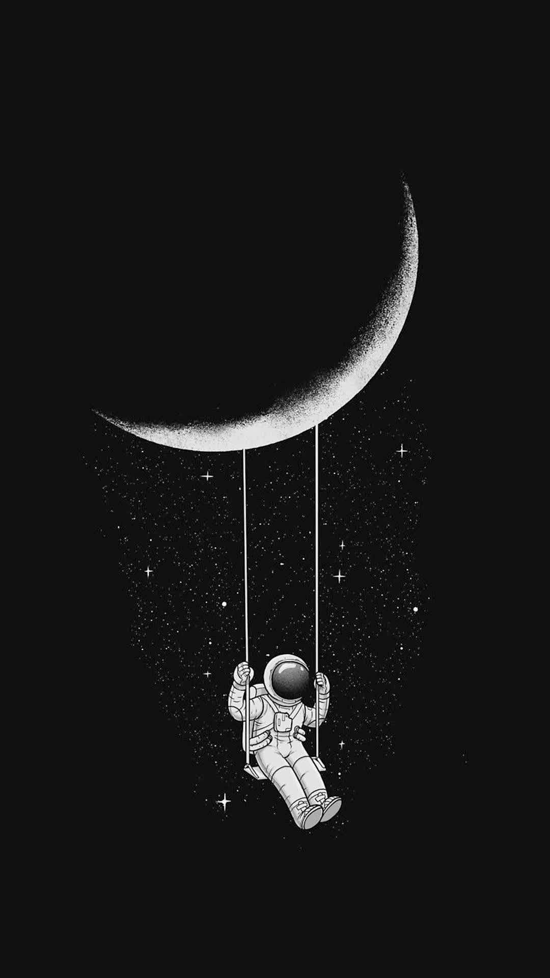 1080x1920 Sun, Moon And Stars. Astronaut art, Astronaut wallpaper, Wallpaper space, Phone