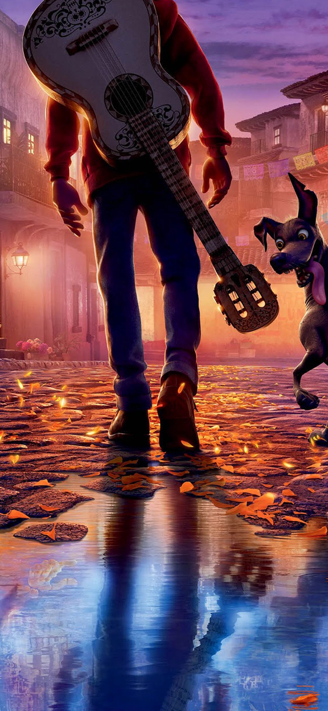 1130x2440 disney pixar coco filme anime art illustration, Phone