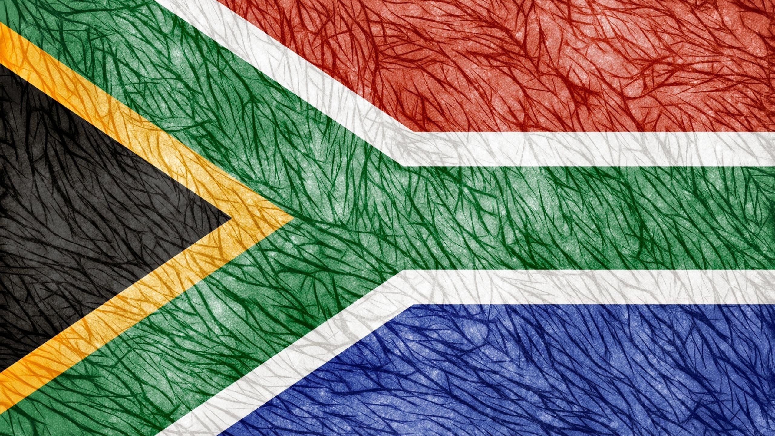 2560x1440 Download Wallpaper  Flag, South africa, Texture Mac iMac, Desktop