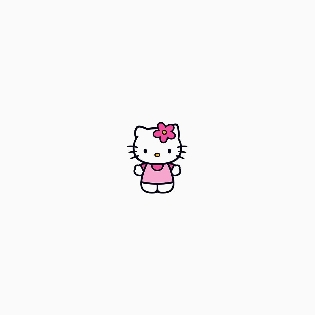 1030x1030 Hello Kitty Logo Cute Art Illustration iPad Wallpaper Free Download, Phone