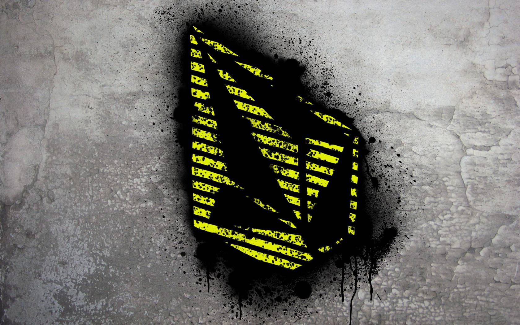 1680x1050 Yellow Volcom Stone Graffiti Fresh New HD Wallpaper Image, Desktop