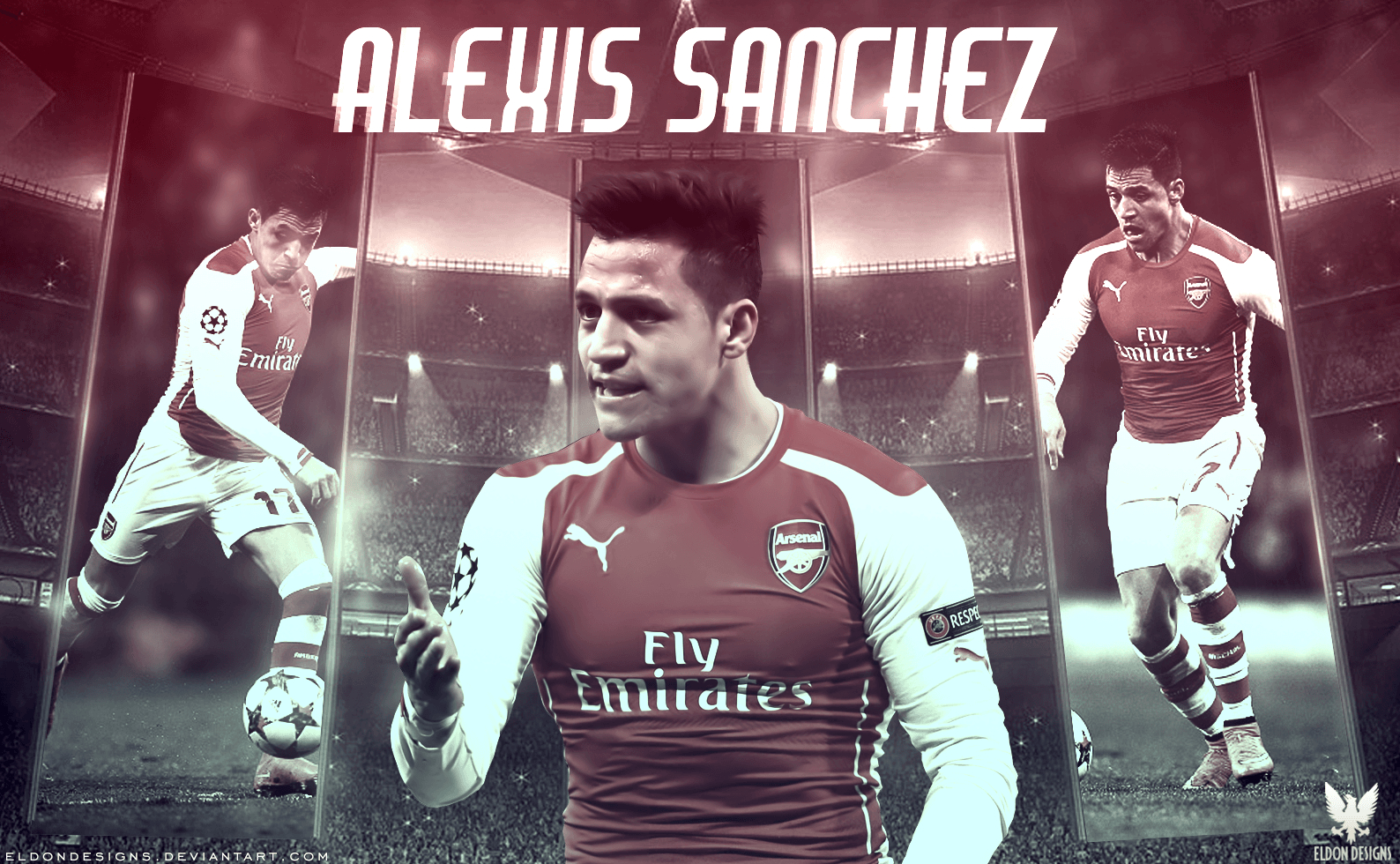 1590x980 Alexis Sanchez Wallpaper By EldonDesigns, Desktop