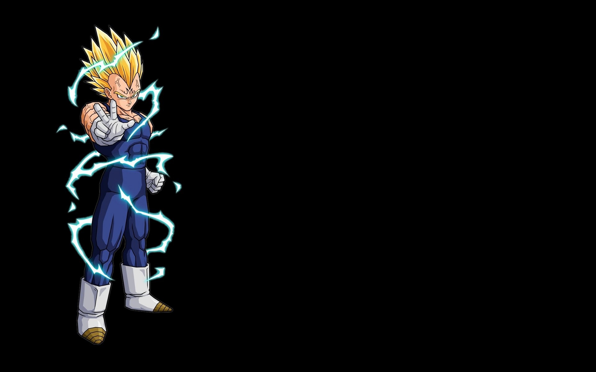 1920x1200 vegeta majin dragon ball z black background  wallpaper, Desktop