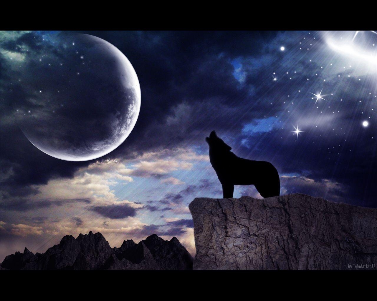 1280x1030 image For > Black Wolves Howling At The Moon, Desktop