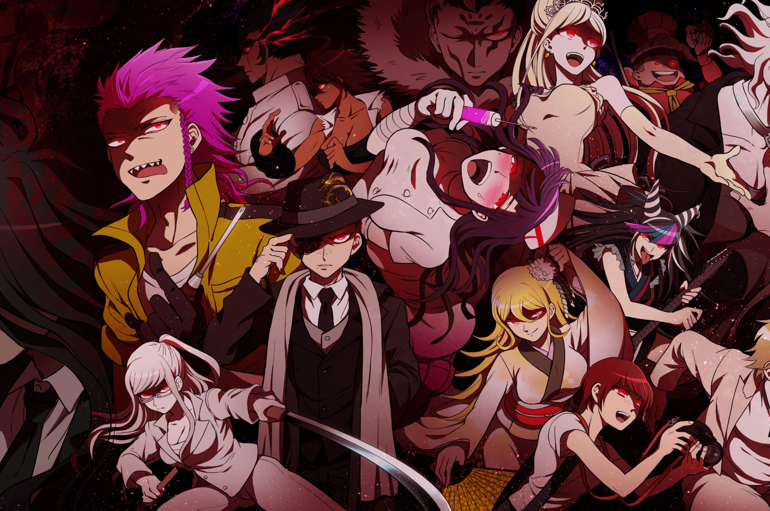 2560x1700 Download  Danganronpa Characters, Dark Theme Wallpaper, Desktop