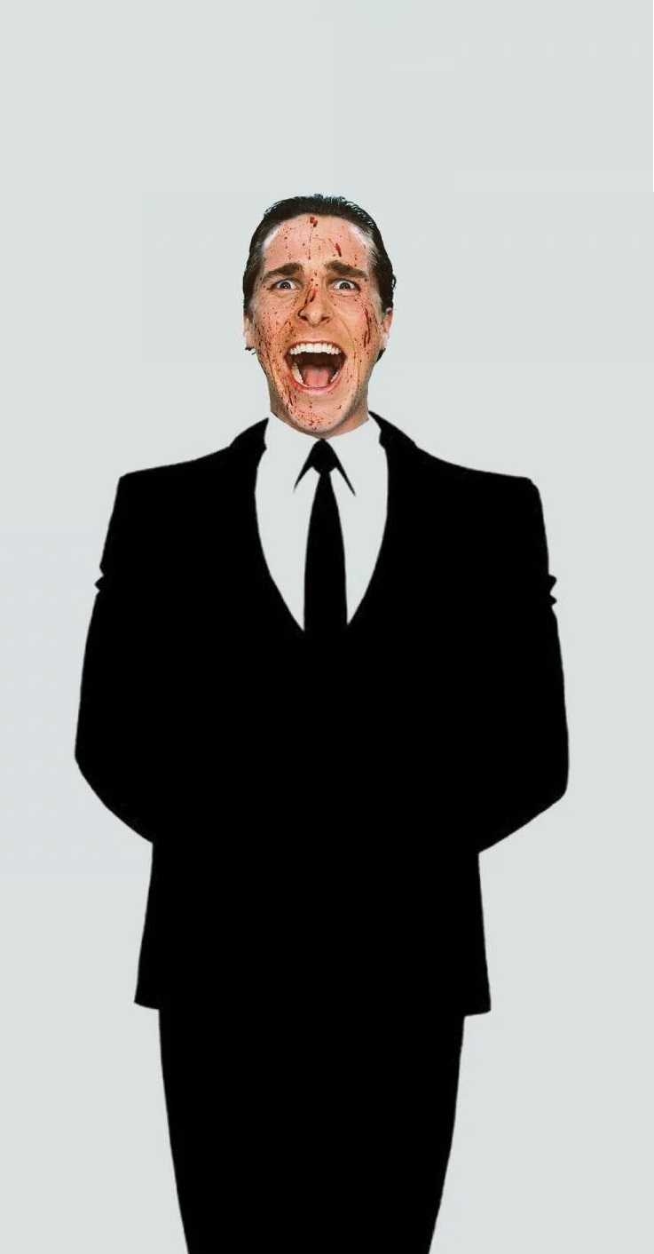 740x1420 Patrick Bateman Ios 16 Wallpaper, Phone