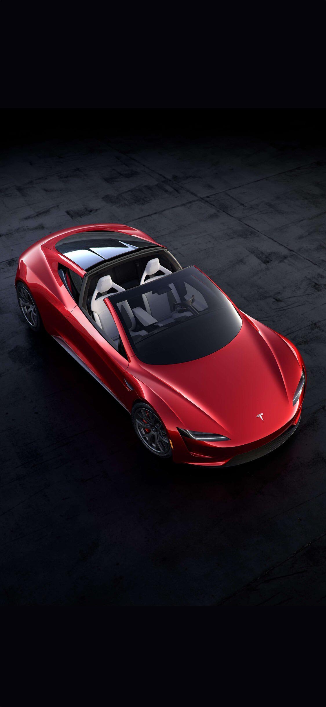 1130x2440 Tesla Roadster phone wallpaper, Phone