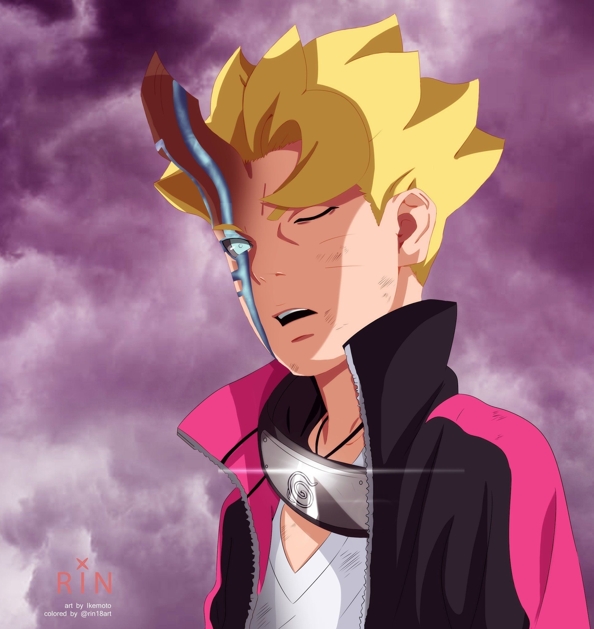 1940x2050 Karma Awakened Boruto vs Curse Mark Sasuke, Phone