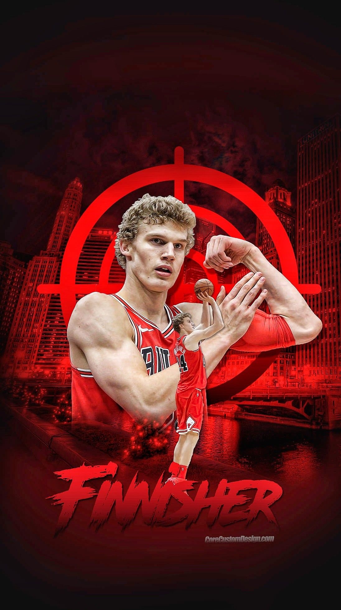 1100x1960 Lauri Markkanen Wallpaper by Core Custom Design. Chicago bulls, Bull, Custom design, Phone