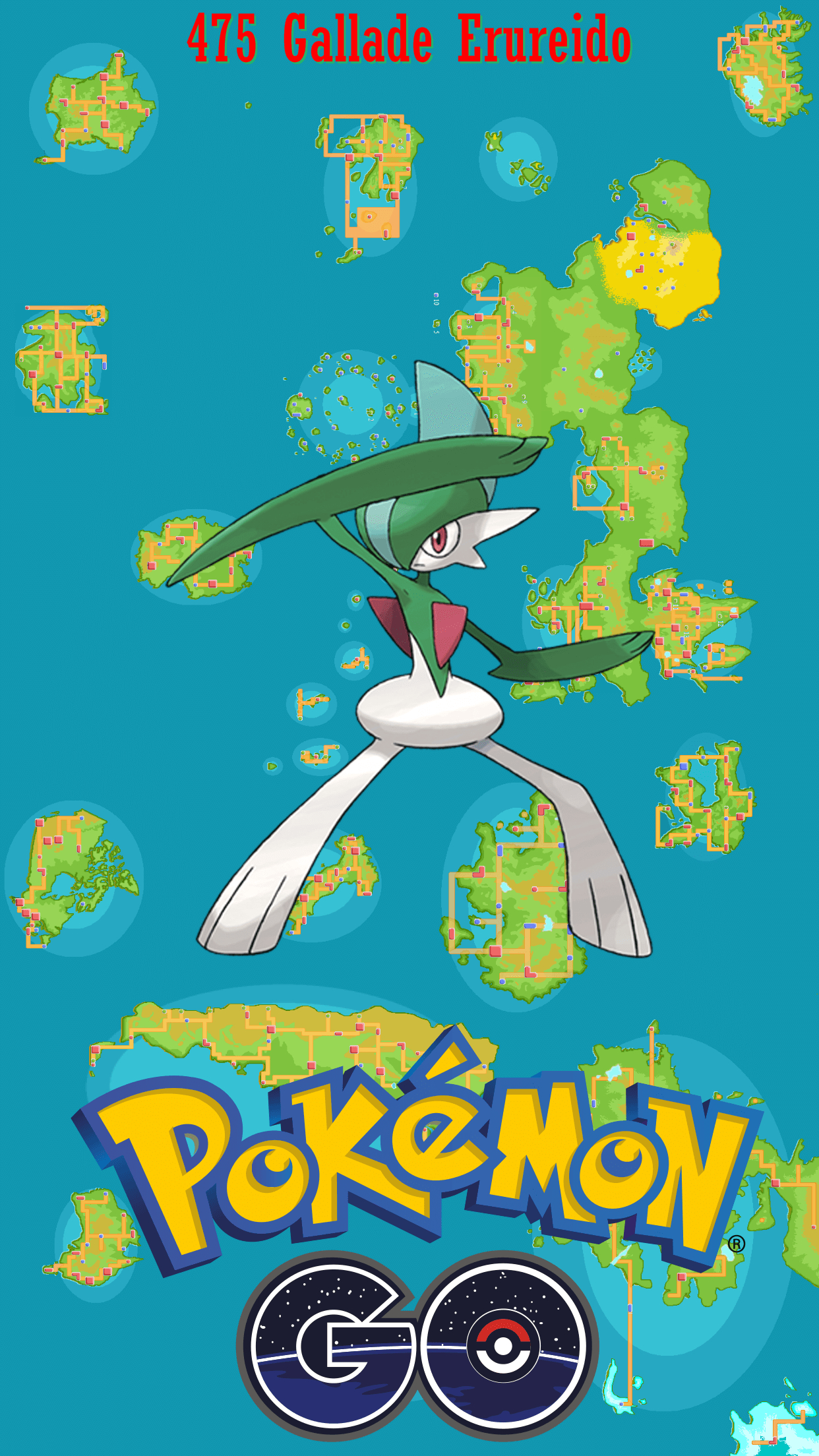 1250x2210 Street Map Gallade Erureido, Phone